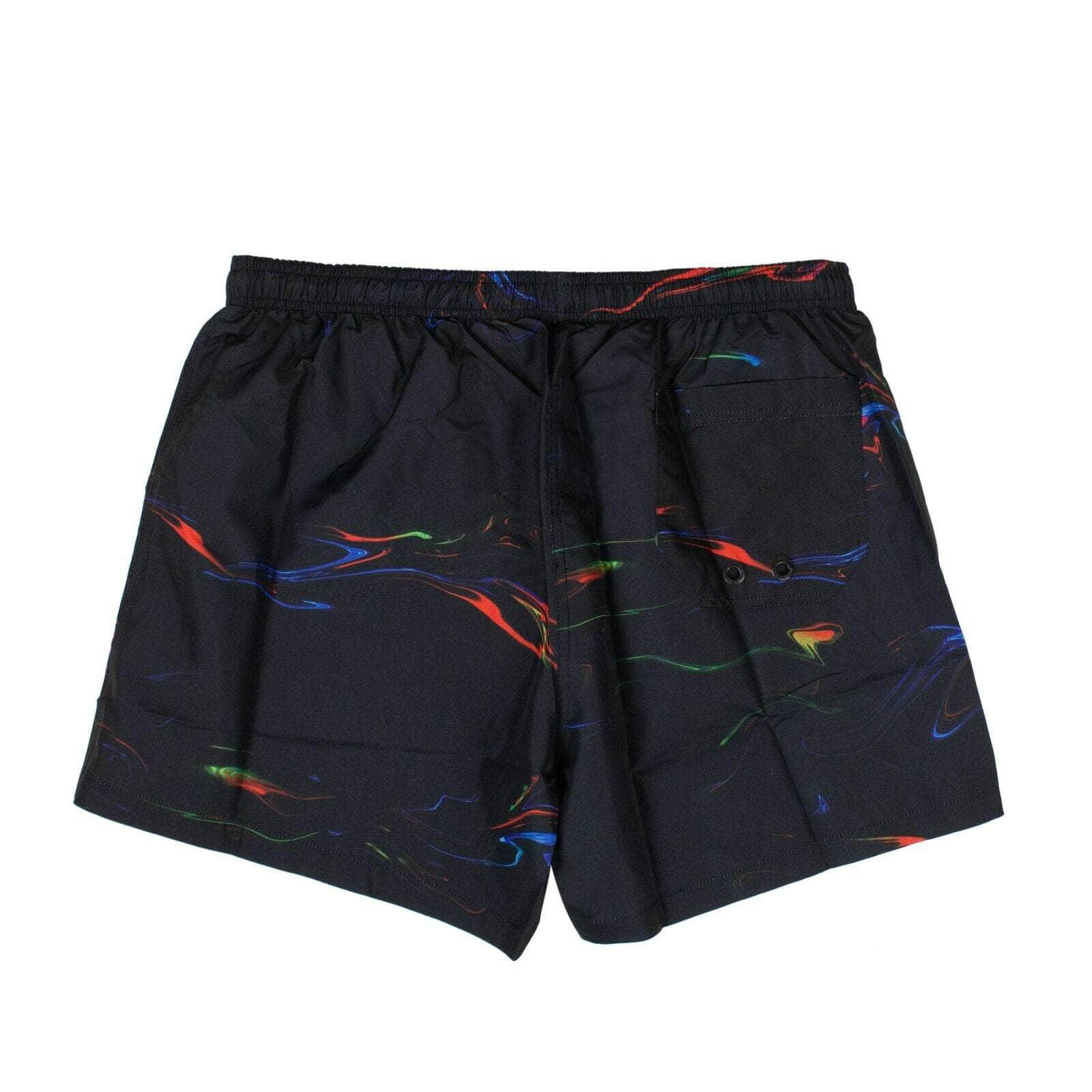 Marcelo Burlon chicmi, couponcollection, gender-mens, july4th, main-clothing, marcelo-burlon, marcelo12, MBUP, mens-bathing-suits, mens-shoes, size-xxs, under-250 XXS Polyester 'All Over Lights' Beach Shorts - Black 74NGG-MB-1122/XXS 74NGG-MB-1122/XXS