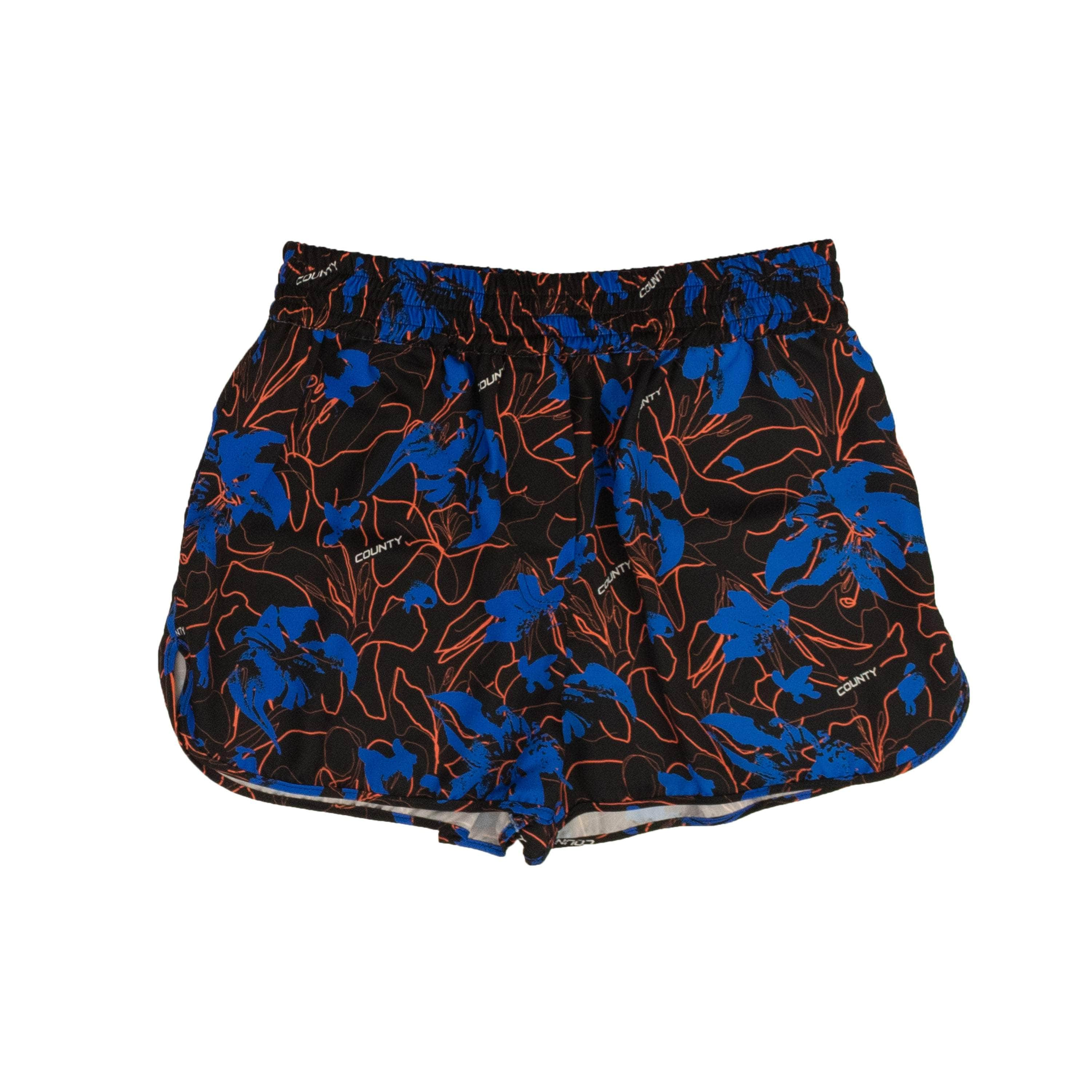 Marcelo Burlon MCB-XBTM-0002/XS NWT MARCELO BURLON Black & Blue County Flowers Boxer Shorts Size XS $530 MCB-XBTM-0002/XS