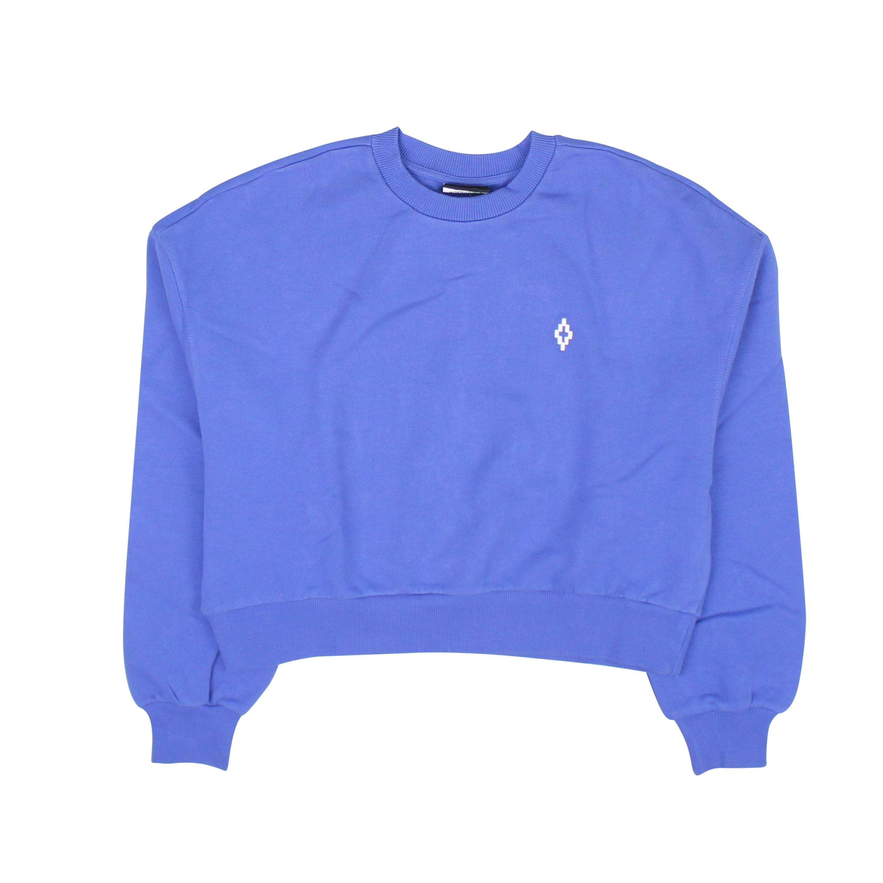 Marcelo Burlon MCB-XHDS-0012/M Marcelo Burlon Blue PATCH REGULAR CREWNECK Size M $515 MCB-XHDS-0012/M