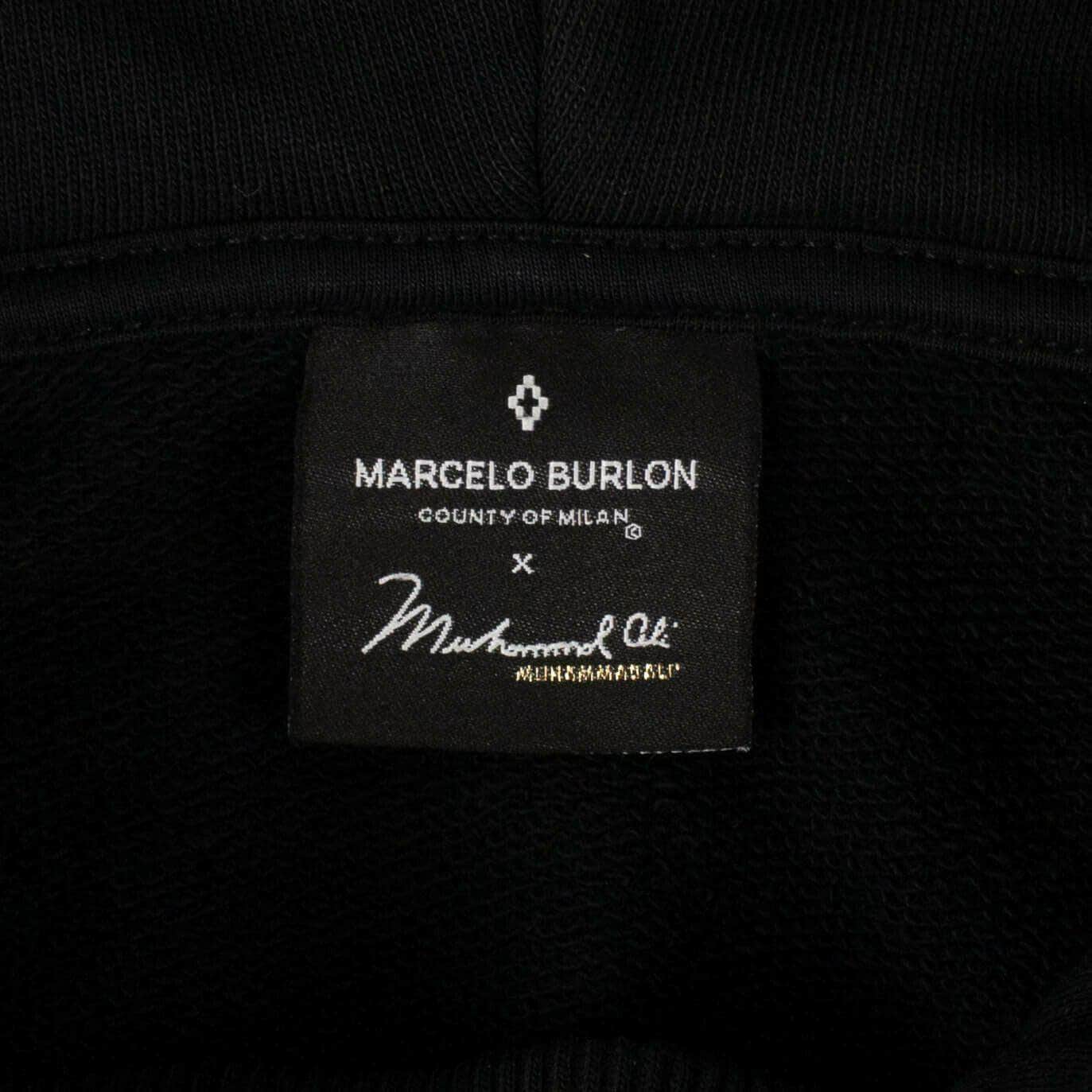 Marcelo Burlon Men's Hoodies MARCELO BURLON x MUHAMMAD ALI Cotton Ali Back Hoodie - Black