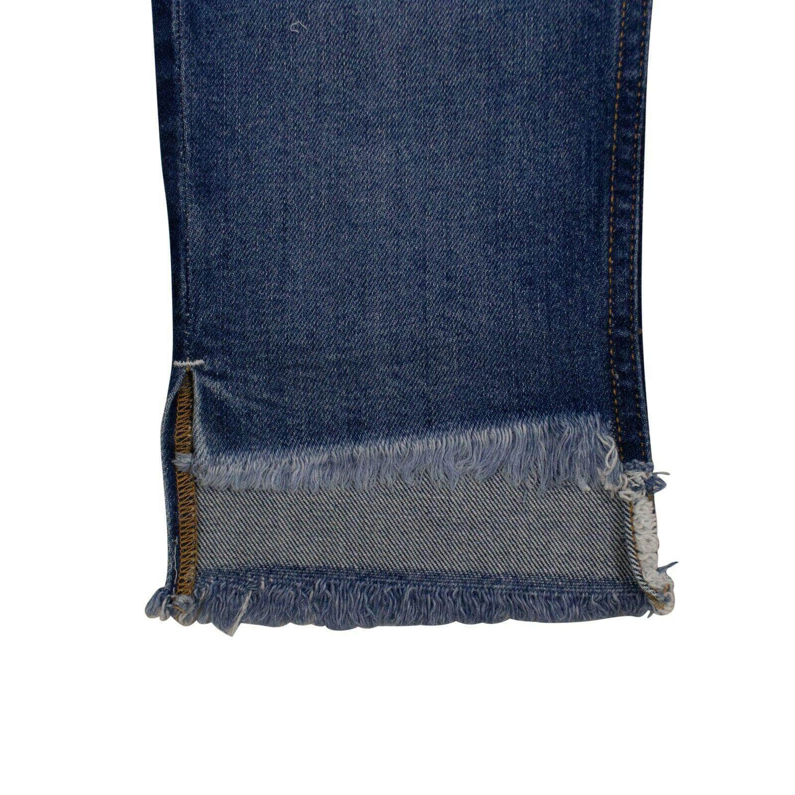 Marcelo Burlon Women's Jeans Denim Vintage Two-Tone Slim Jeans - Blue