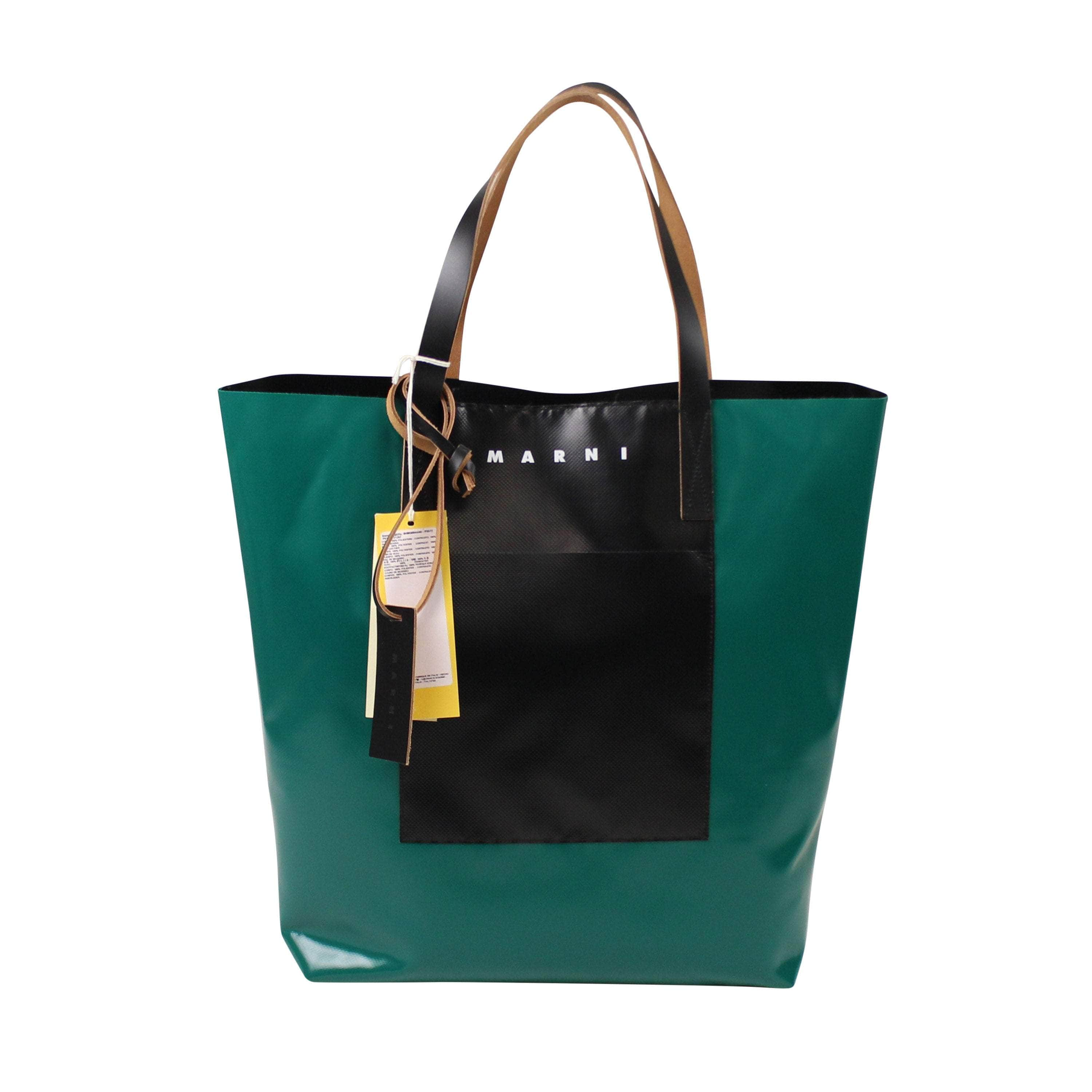 Marni MRN-XACC-0003/OS Marni North South Tote Bag Green/Black Size OS $650 MRN-XACC-0003/OS