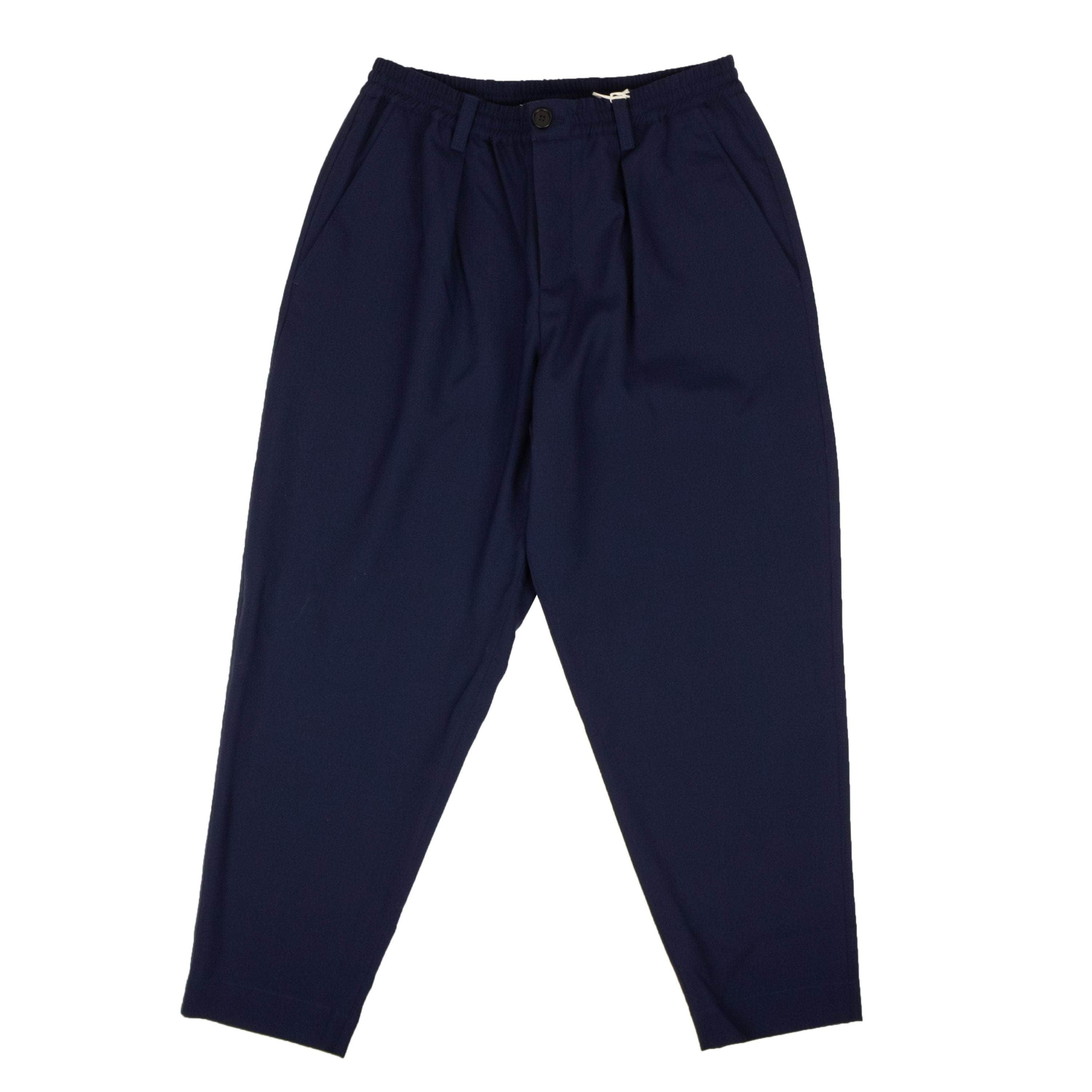 Marni MRN-XBTM-0001/50 NWT MARNI Tropical Ink Blue Wool Cropped Casual Pants Size 50 $670 MRN-XBTM-0001/50