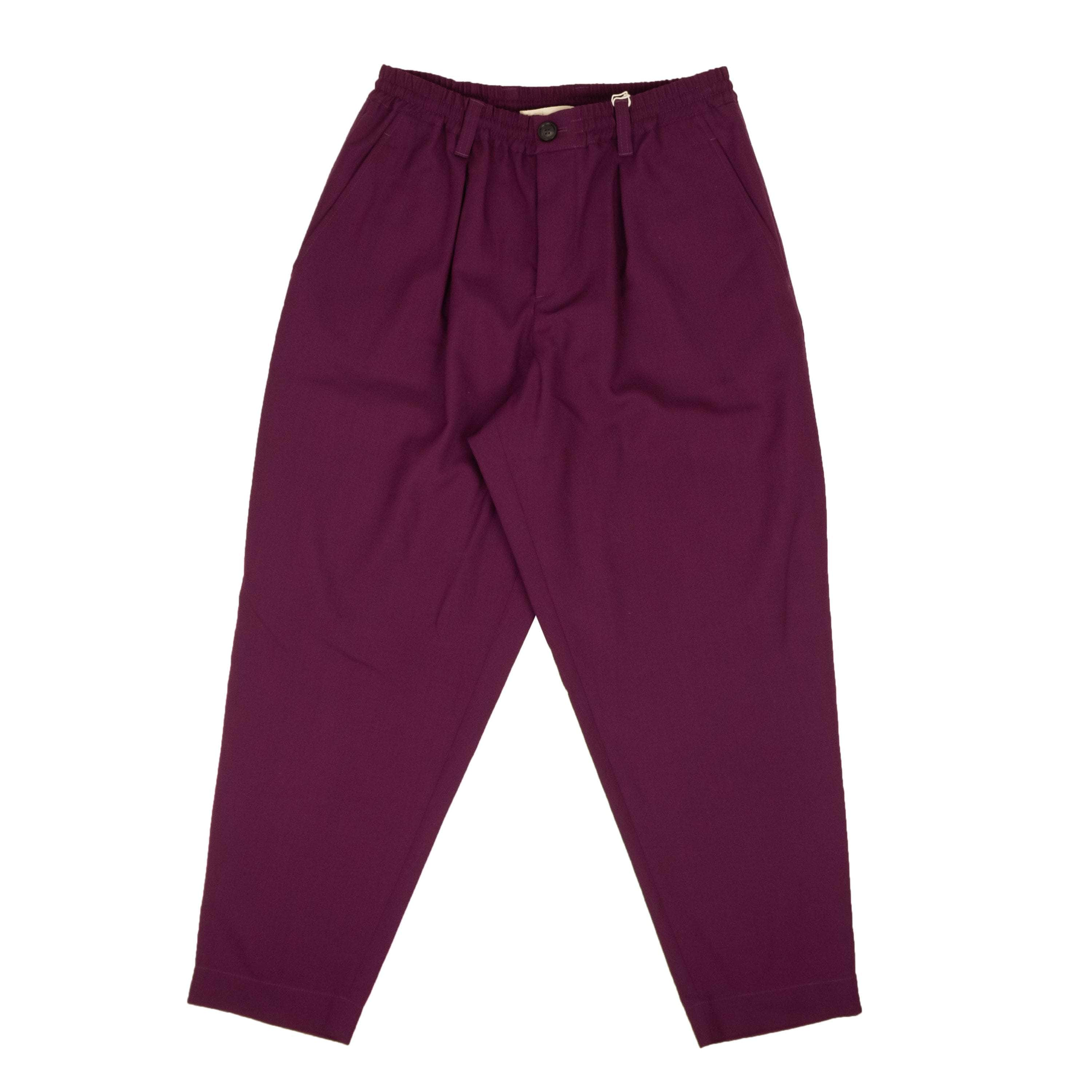 Marni MRN-XBTM-0003/48 NWT MARNI Purple Dry Rose Wool Cropped Casual Pants Size 48 $670 MRN-XBTM-0003/48