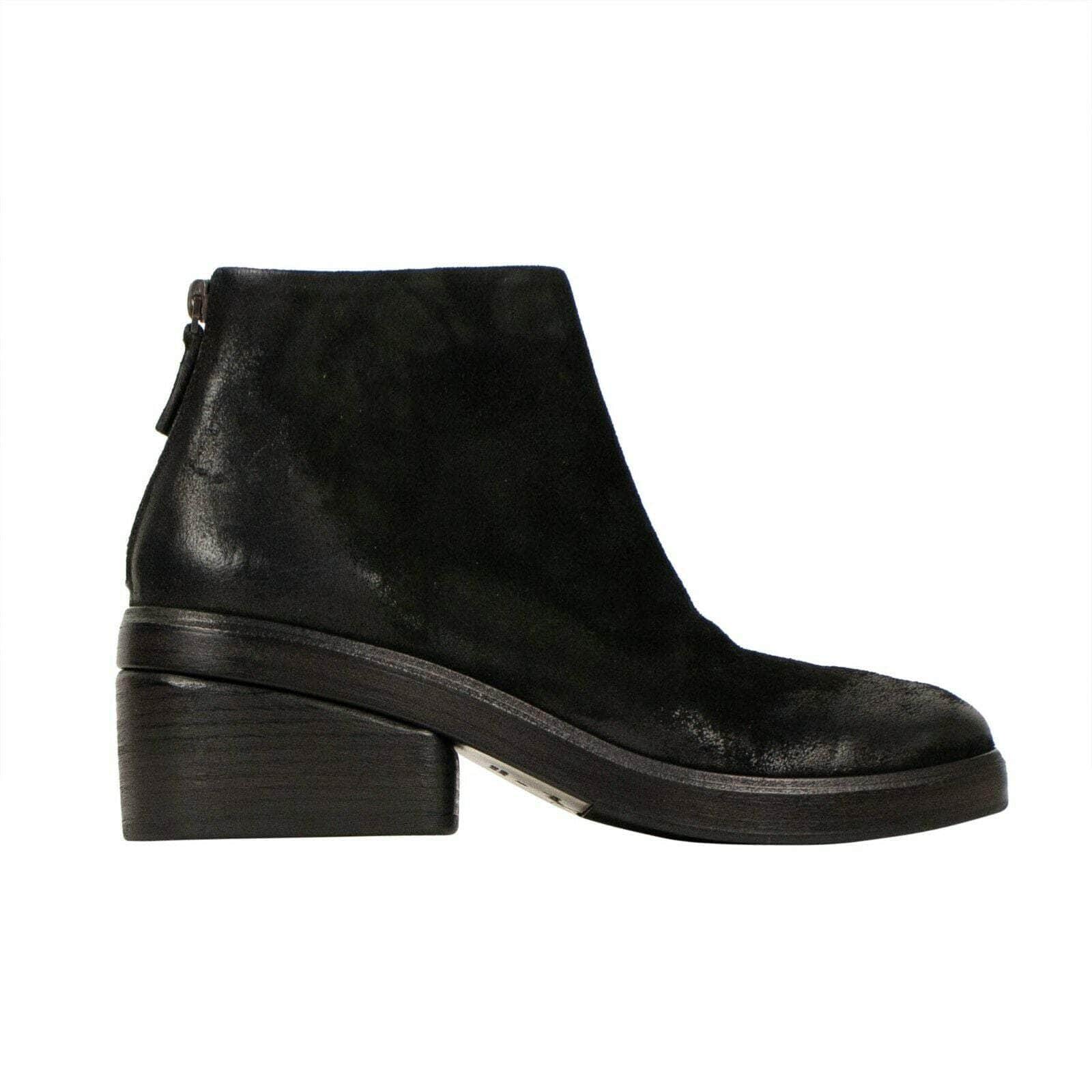 Marsell channelenable-all, chicmi, couponcollection, gender-womens, main-shoes, marsell, shop375, size-9, under-250, womens-booties 9 Bo Ceppo' Black Distressed Leather Ankle Boots 69LE-2100/9 69LE-2100/9
