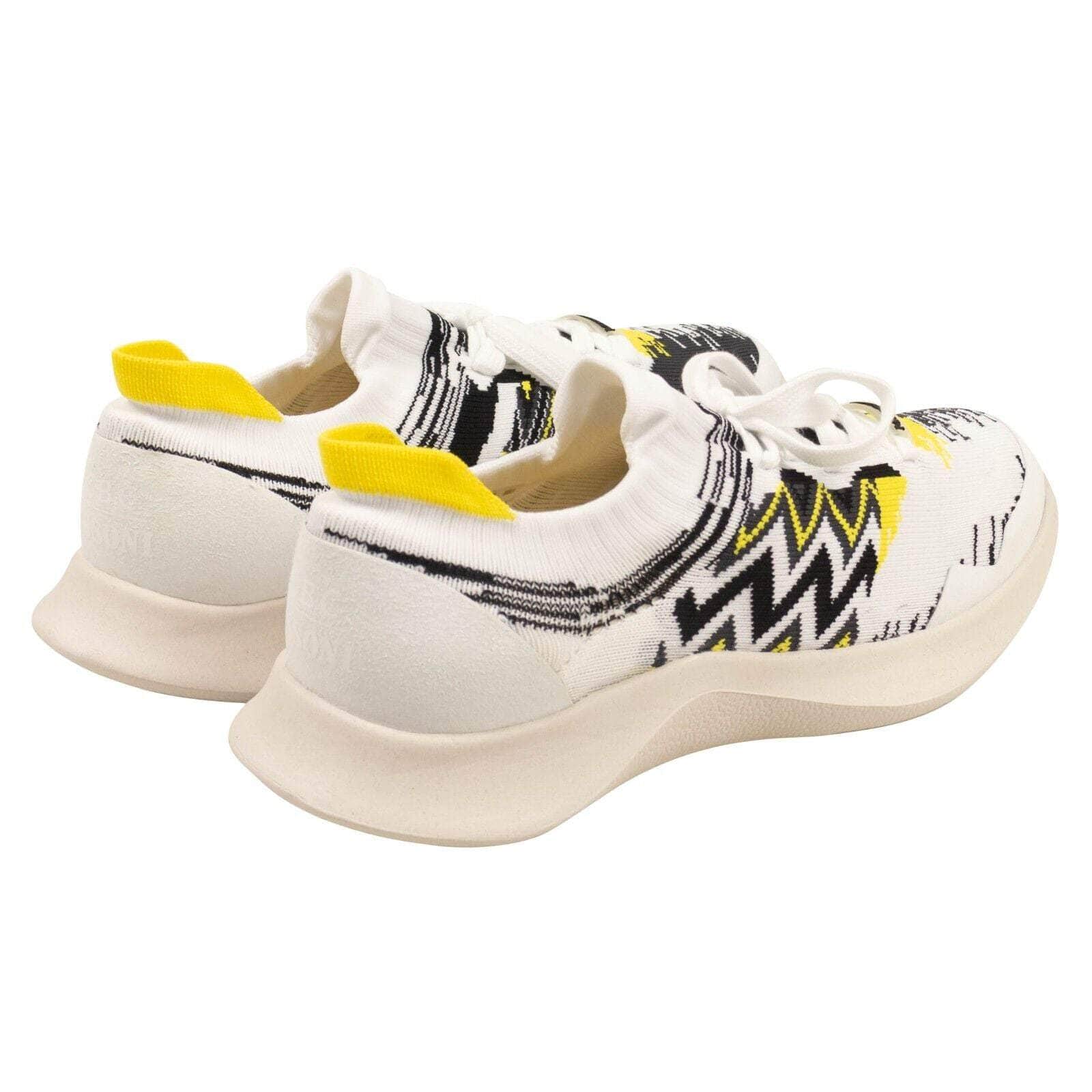 MISSONI 250-500, channelenable-all, chicmi, couponcollection, gender-mens, main-shoes, mens-shoes, missoni, size-40, size-41, size-42, size-43, size-44, size-45, size-46, size-47 White And Black ACBC Fly Knit Chevron Low Top Sneakers