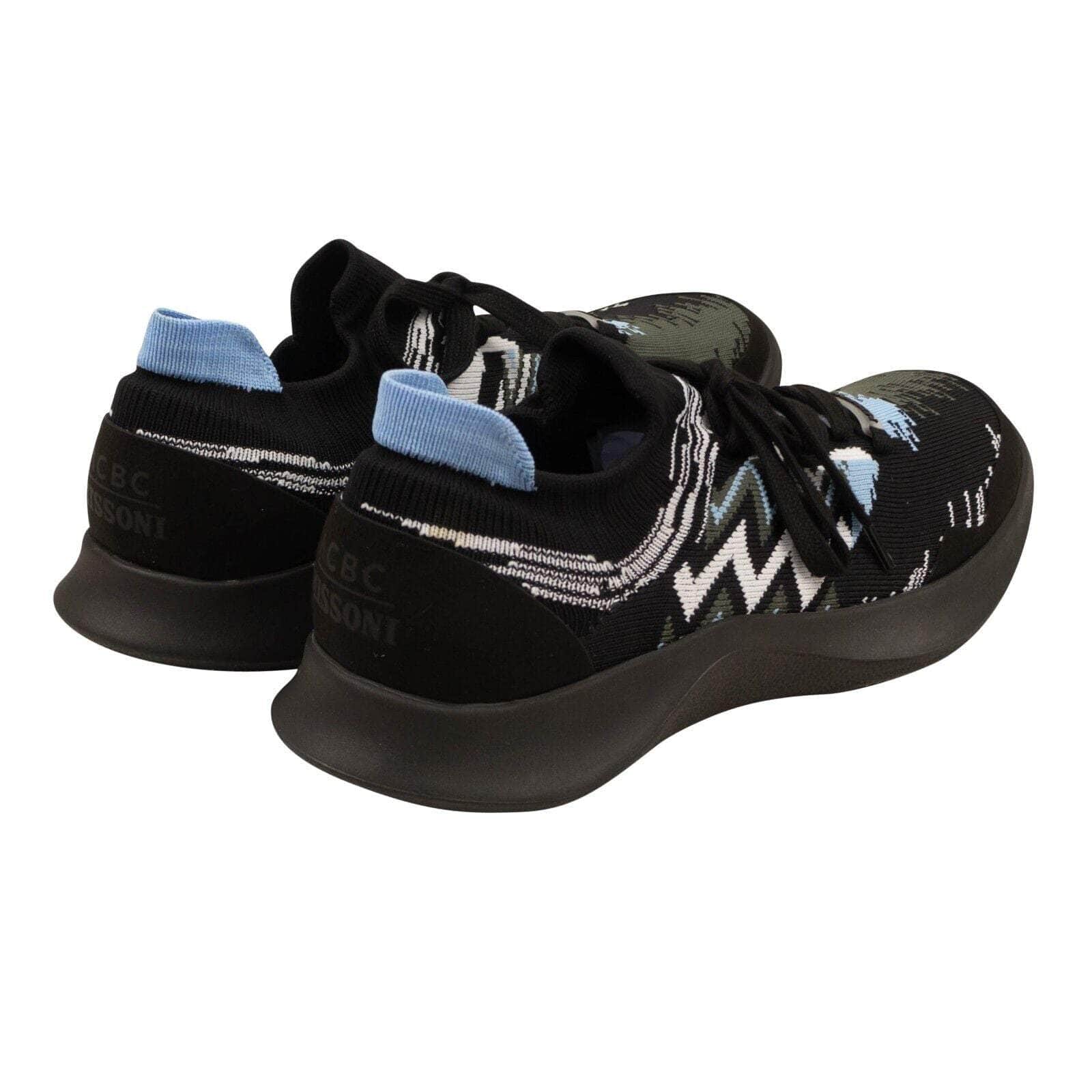 MISSONI 250-500, channelenable-all, chicmi, couponcollection, gender-mens, main-shoes, mens-shoes, missoni, size-40, size-41, size-42, size-44, size-45, size-46, size-47 Black And Blue ACBC Fly Knit Chevron Low Top Sneakers