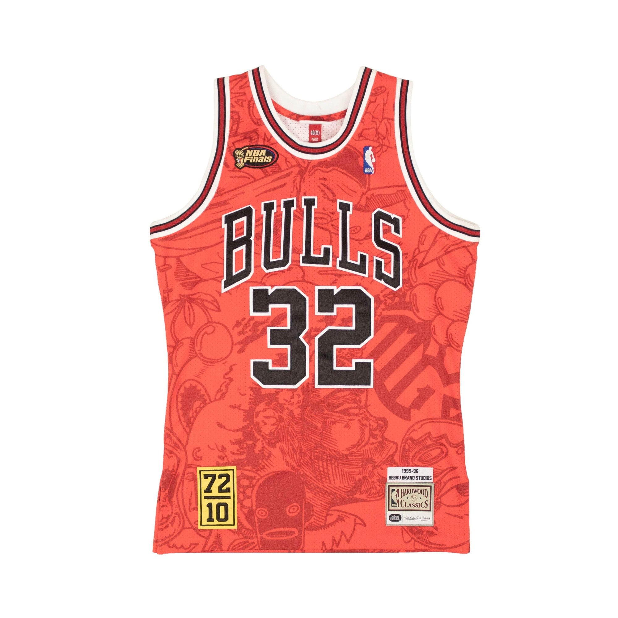 MITCHELL & NESS channelenable-all, chicmi, couponcollection, gender-mens, main-clothing M x Hebru Brantley Red Chicago Bulls Jersey MTN-XTPS-0001/M MTN-XTPS-0001/M