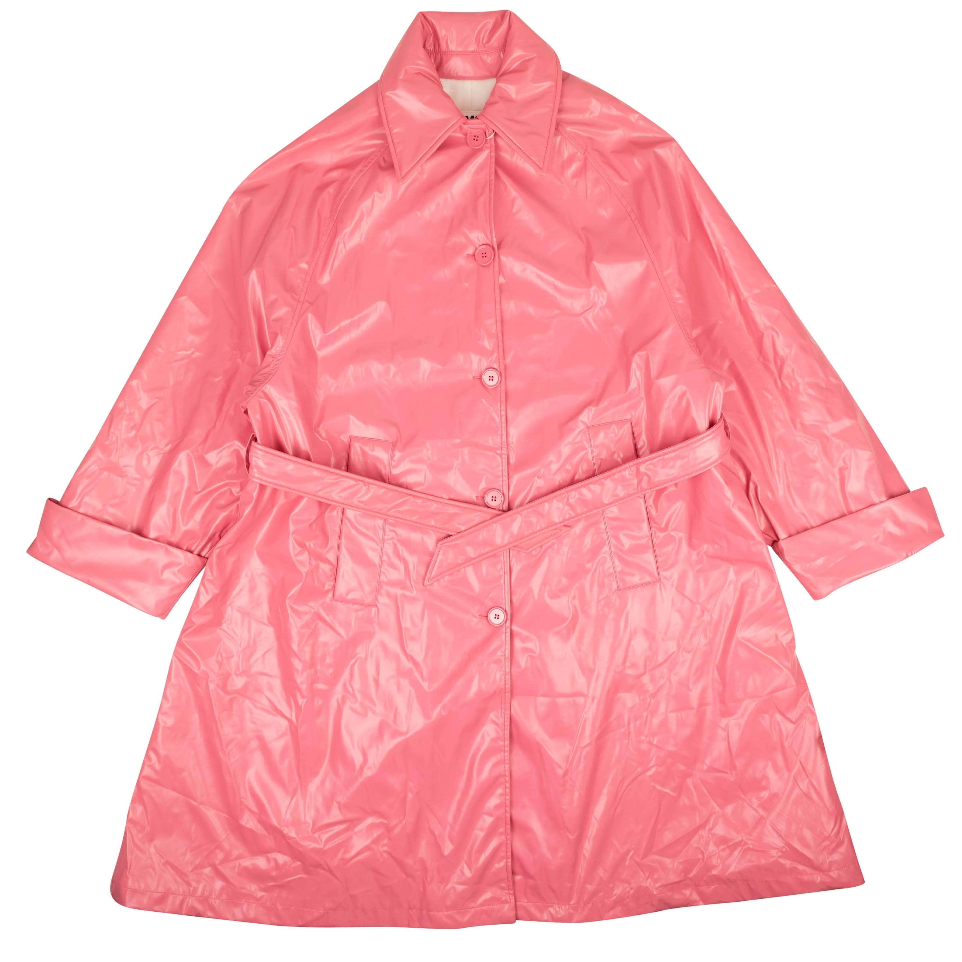 MM6 Maison Margiela 95-MMM-0004/40 NWT MM6 MAISON MARGIELA Barbie Pink Jersey Trench Coat Size 40 $1360 95-MMM-0004/40