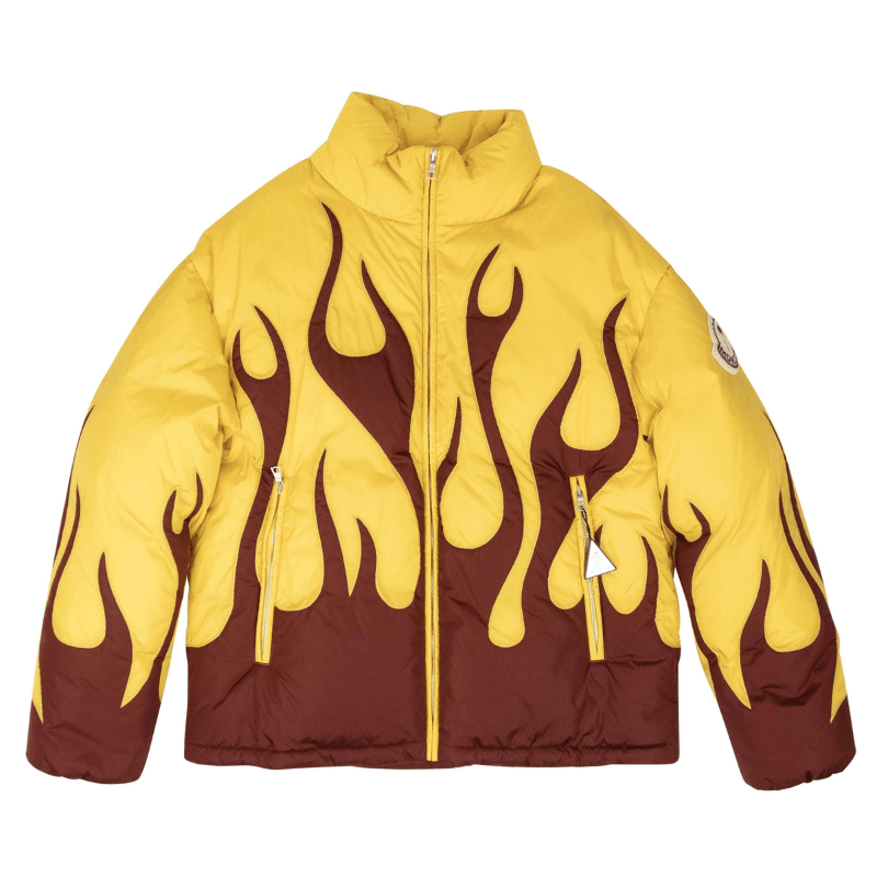 Moncler channelenable-all, chicmi, couponcollection, gender-mens, main-clothing, shop375 1 Yellow And Red Goose Down Flames Clancy Jacket MNC-XOTW-0040/1 MNC-XOTW-0040/1