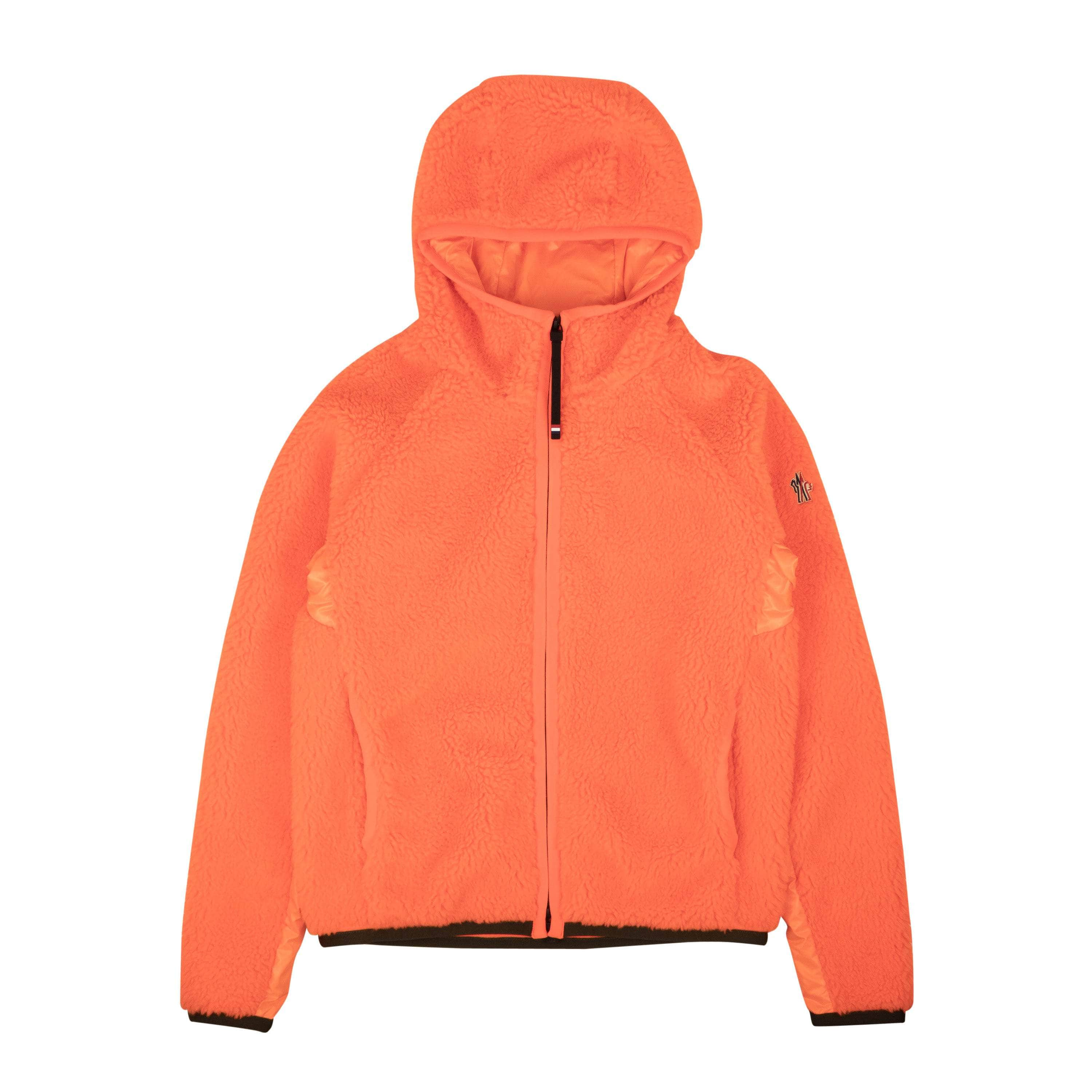 Moncler MNC-XHDS-0011/L MNC-XHDS-0011/L 8G000_10_899SX_359 Orange Moncler Teddy Orange Hoodie Size L MNC-XHDS-0011/L