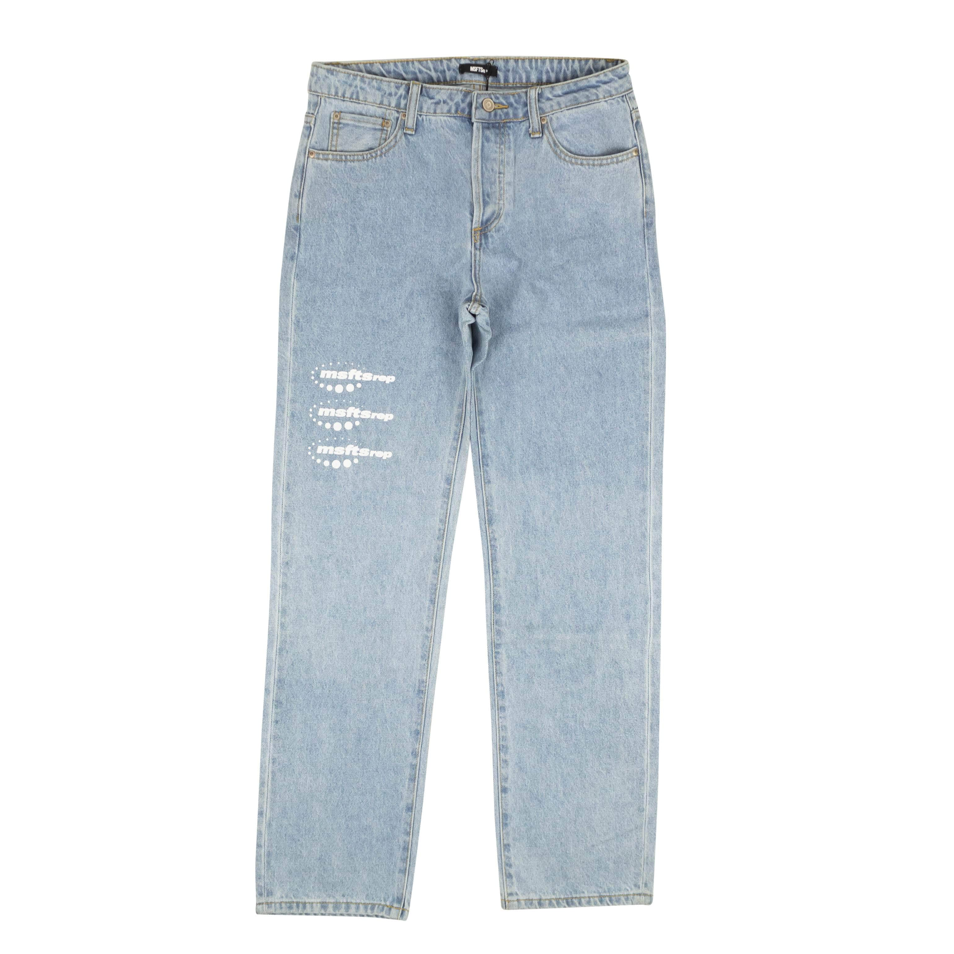 MSFTS Rep 95-MFR-1025/32 NWT MSFTS REP Blue Denim Straight Jeans Size 32/42 $455 95-MFR-1025/32