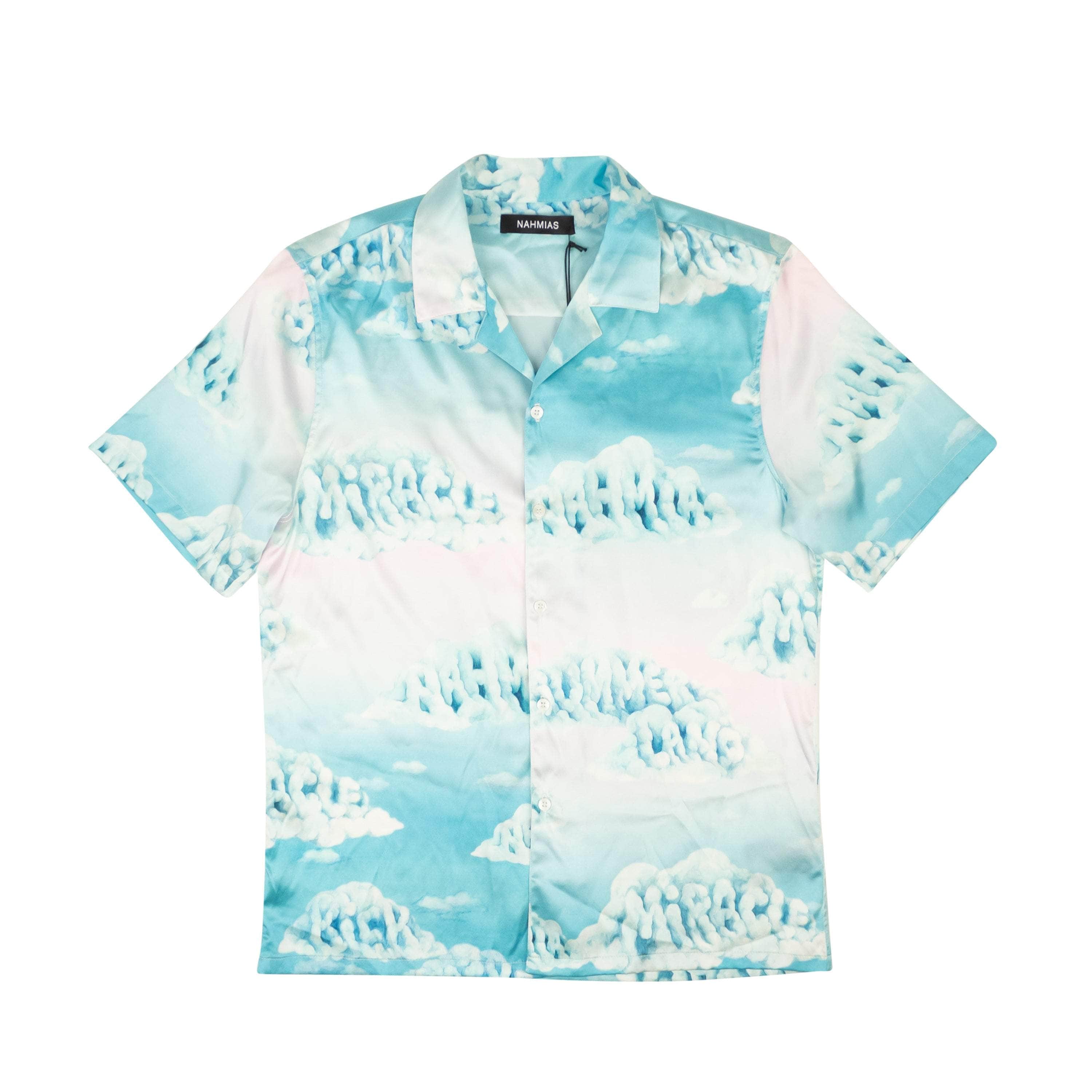 Nahmias 250-500, channelenable-all, chicmi, couponcollection, gender-mens, main-clothing, mens-shoes, nahmias, size-m, size-s, size-xl Light Blue Cloud Silk Button Down Shirt