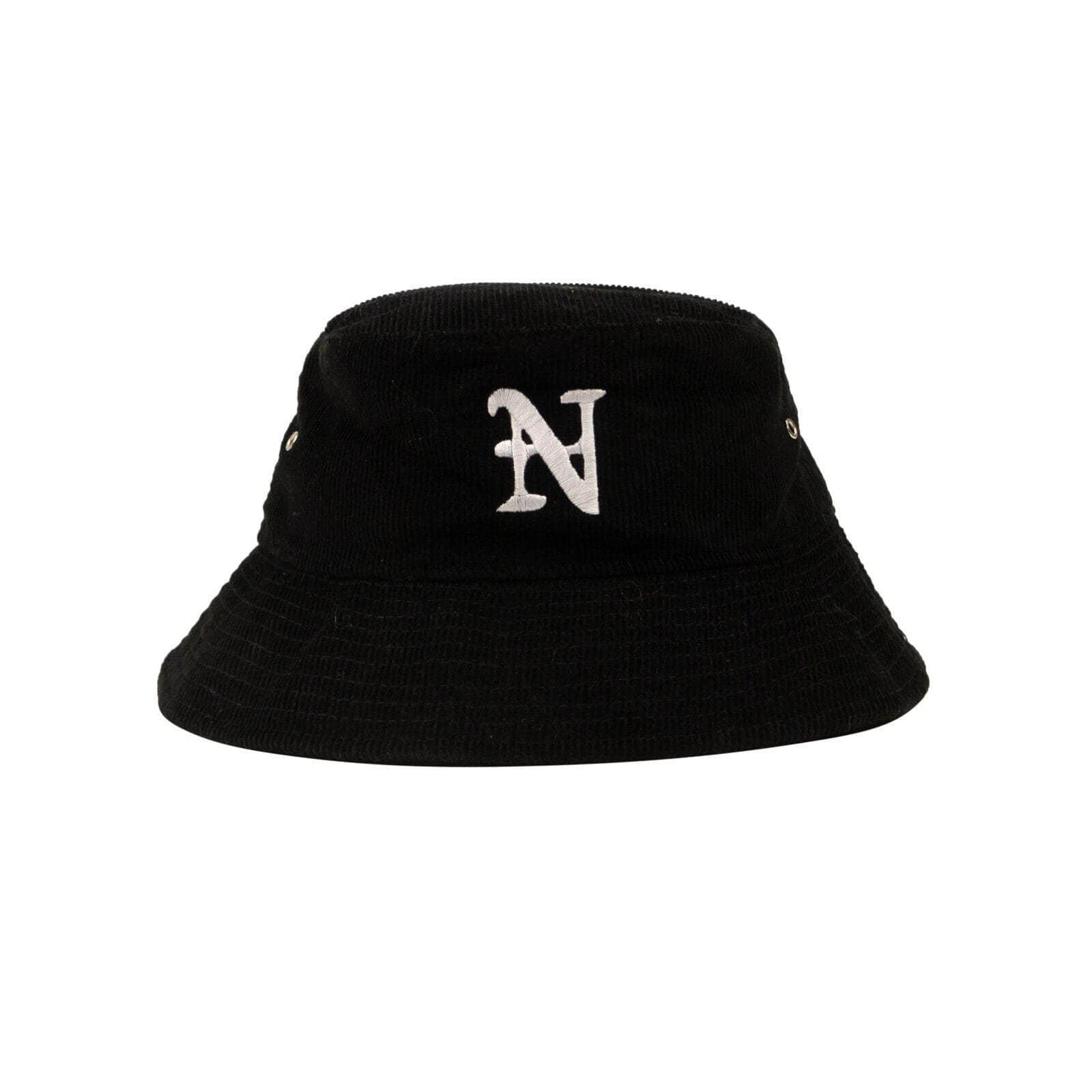 Nahmias channelenable-all, chicmi, couponcollection, gender-mens, main-accessories, mens-shoes, nahmias, size-os, under-250 OS Black Cotton Corduroy Bucket Hat NMS-XACC-0001/OS NMS-XACC-0001/OS