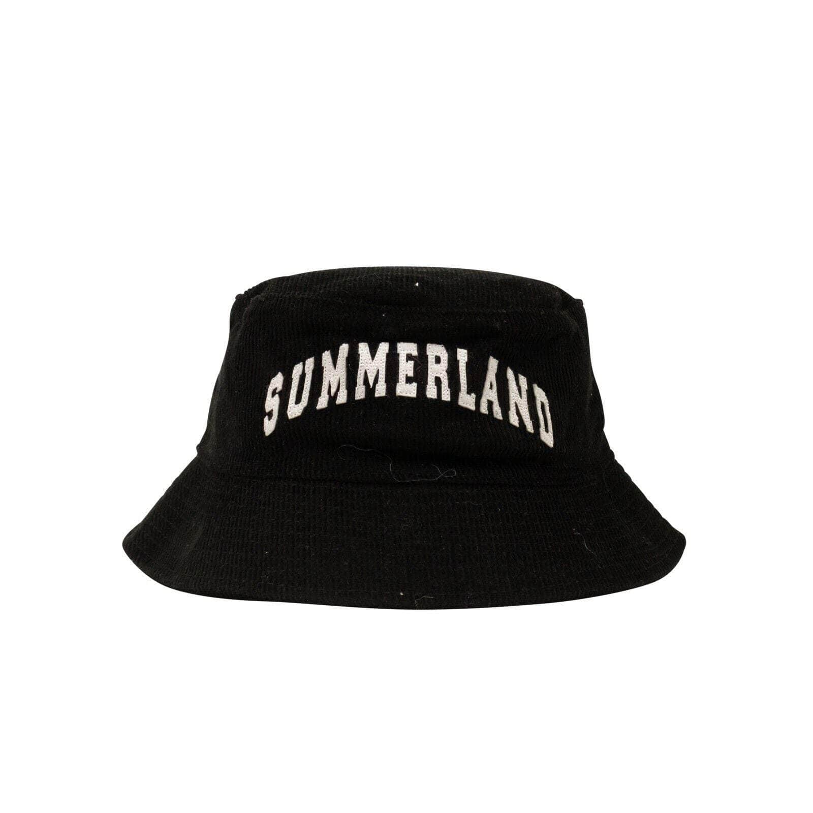 Nahmias channelenable-all, chicmi, couponcollection, gender-mens, main-accessories, mens-shoes, nahmias, size-os, under-250 OS Black Cotton Corduroy Summerland Bucket Hat NMS-XACC-0004/OS NMS-XACC-0004/OS