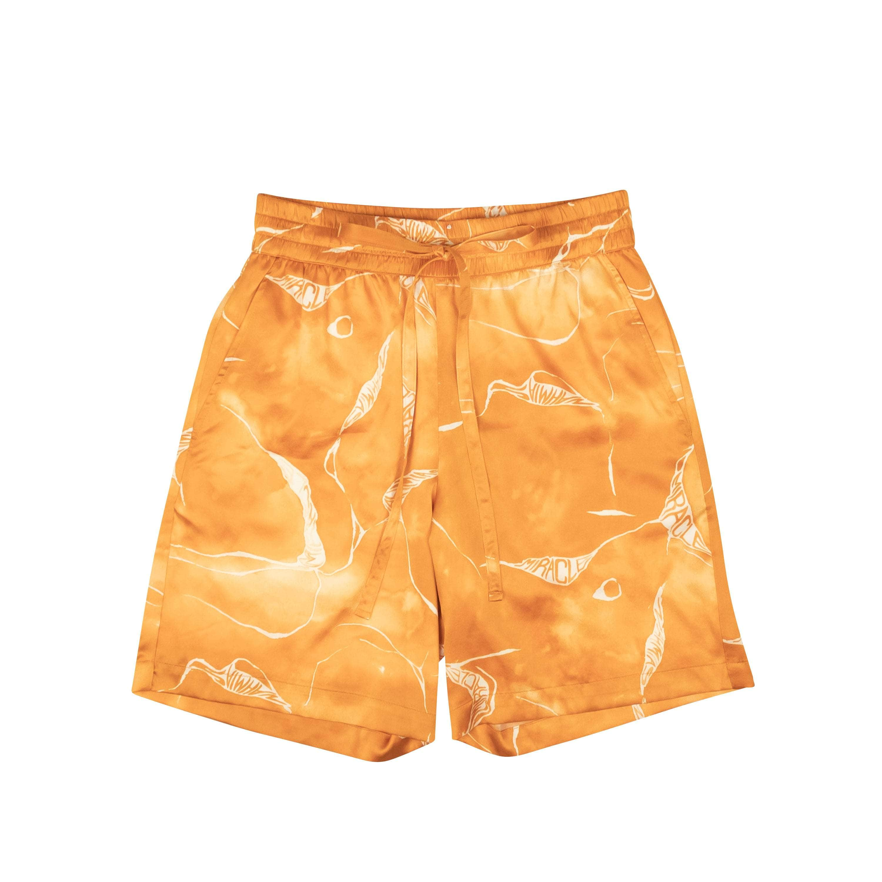 Nahmias NMS-XBTM-0008/M NWT NAHMIAS Orange Miracle Tie Dye Silk Shorts Size M $600 NMS-XBTM-0008/M