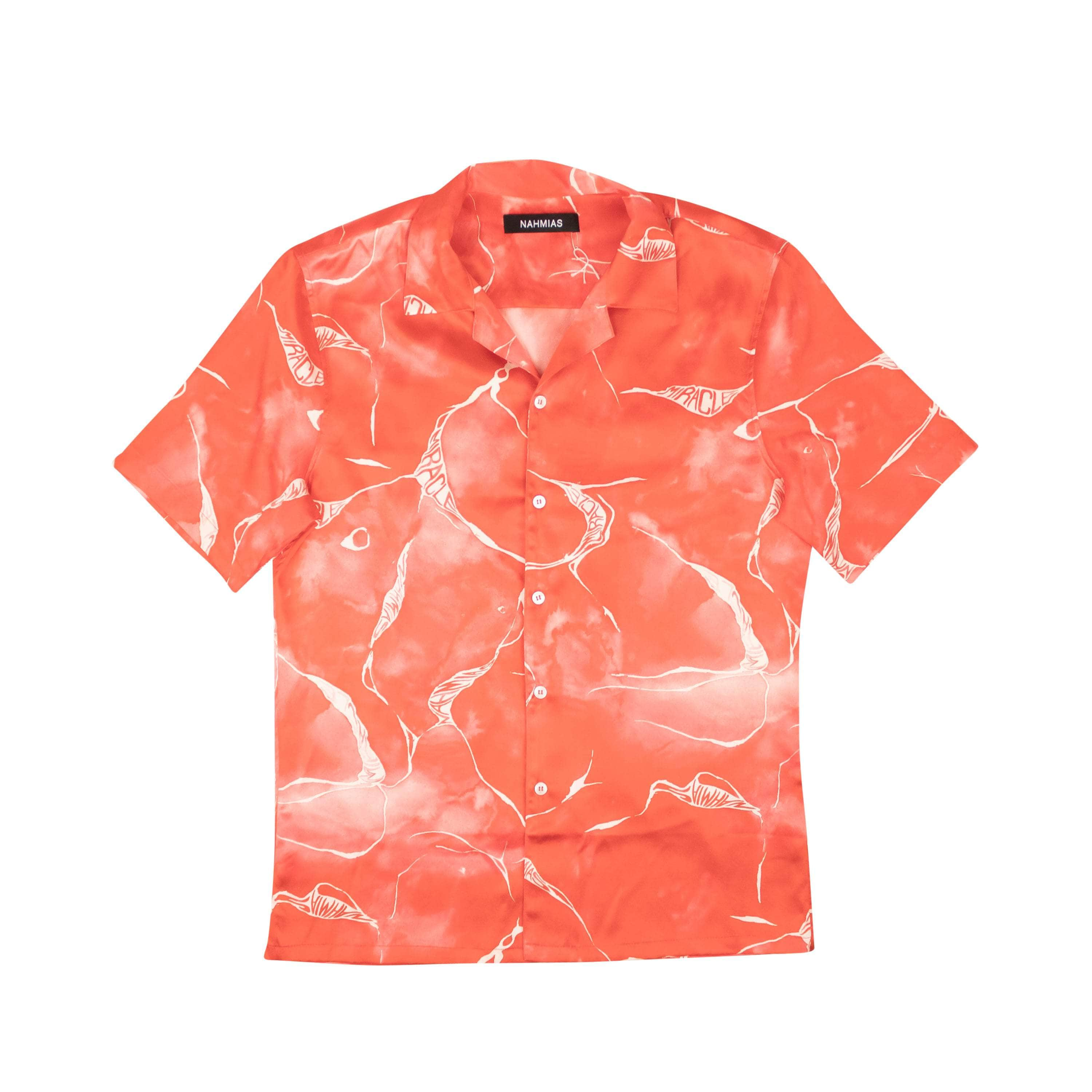 Nahmias NMS-XTPS-0011/XXXL NWT Nahmias Red Miracle Tie Dye Silk Shirt Size XXXL $645 NMS-XTPS-0011/XXXL