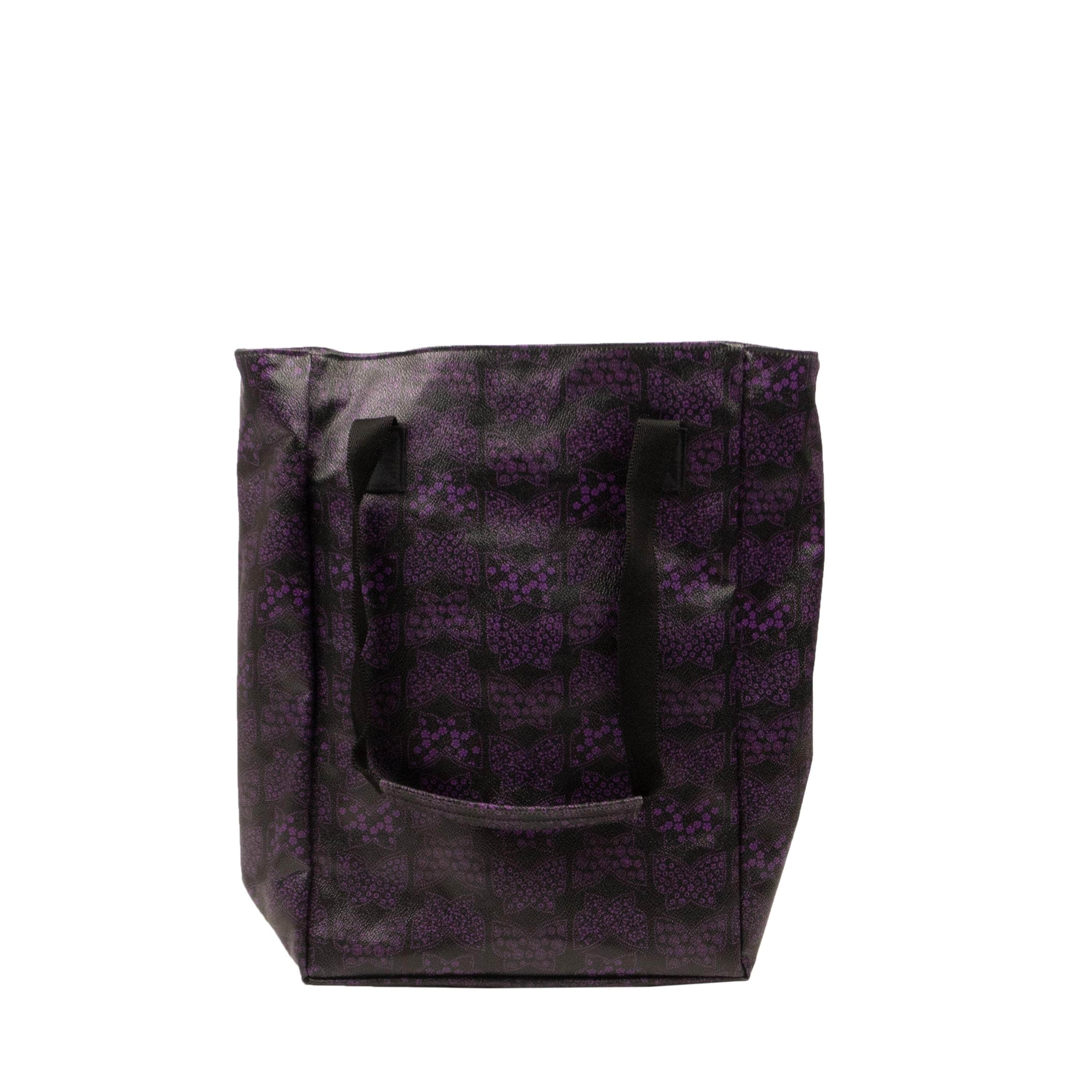 Needles NDL-XBGS-0001/OS NWT NEEDLES Black & Purple Polyester Butterfly Print Tote Bag Size OS $480 NDL-XBGS-0001/OS