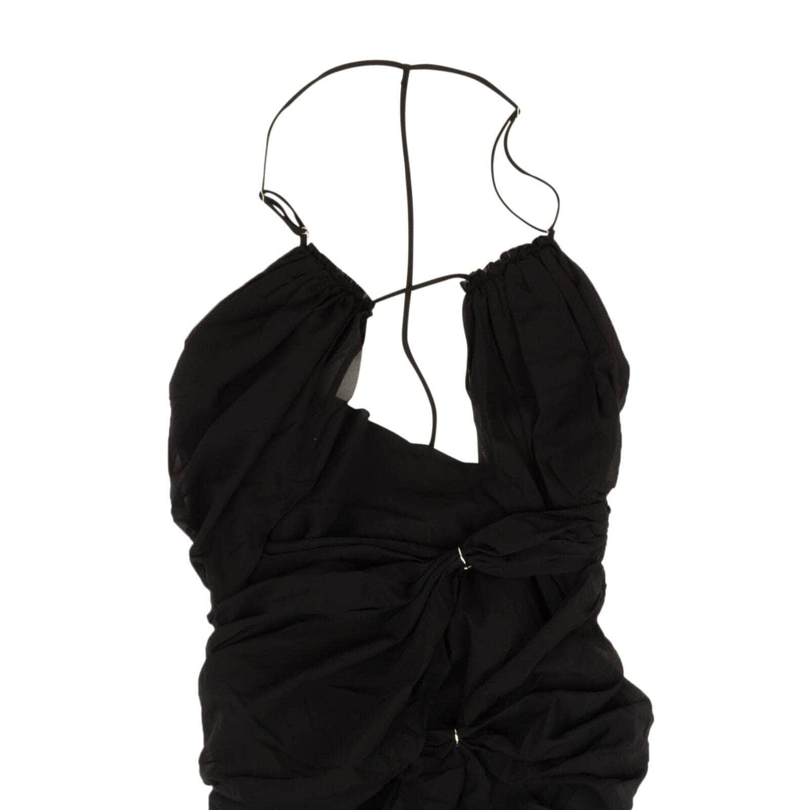 NENSI DOJAKA 750-1000, channelenable-all, chicmi, couponcollection, gender-womens, main-clothing, nensi-dojaka, size-m, size-s, size-xs, womens-day-dresses Black Cinched Sash Mini Dress