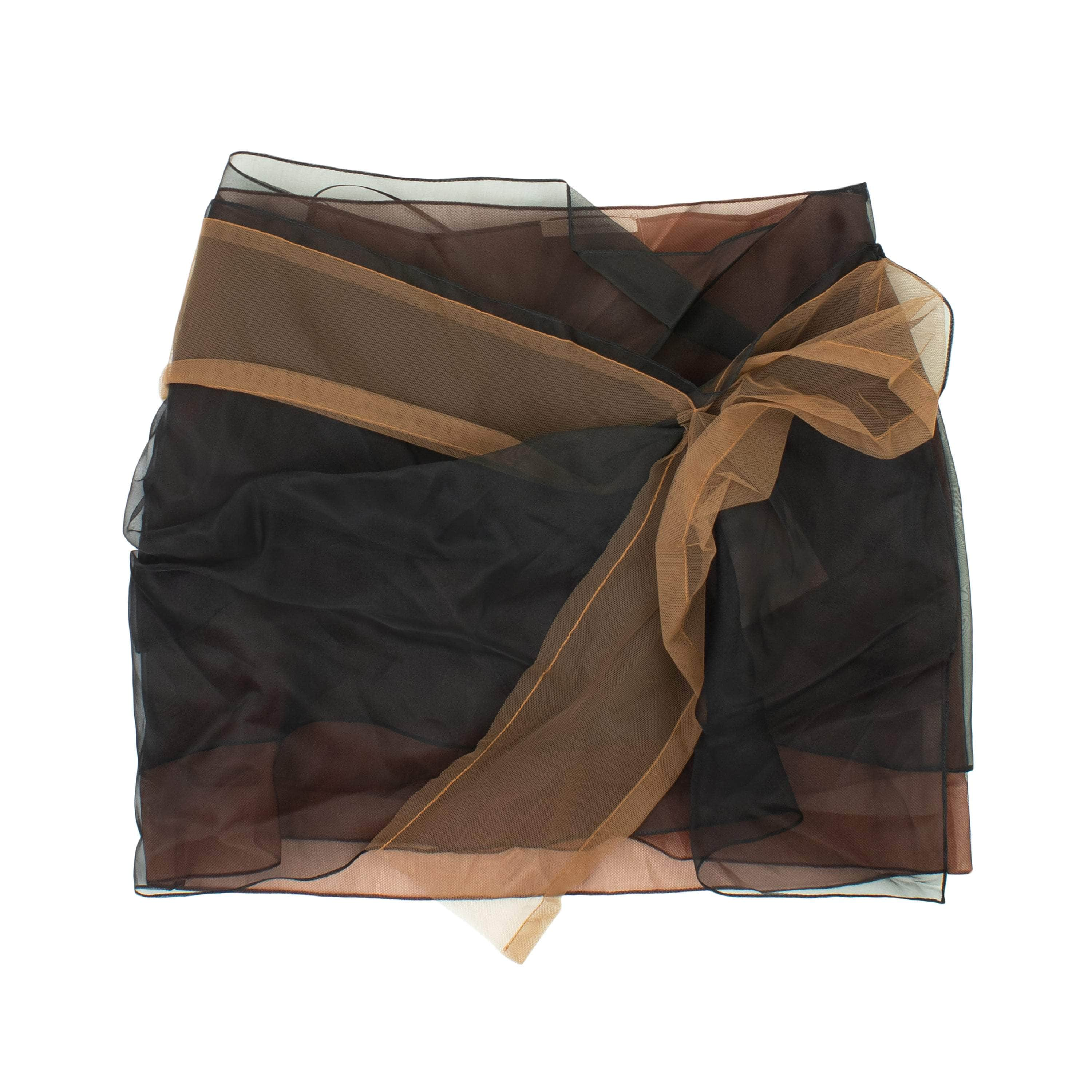 NENSI DOJAKA 95-NED-0006/M NWT NENSI DOJAKA BLACK/NUDE SKIRT Size M $745 95-NED-0006/M