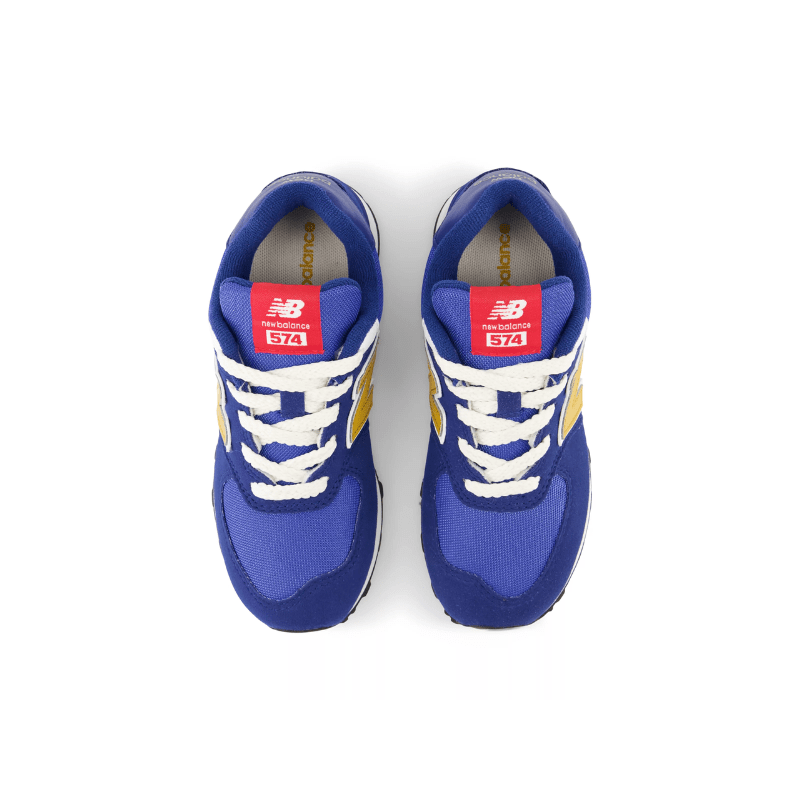 New Balance FOOTWEAR New Balance 574 Blue/Yellow - Kid's Pre School