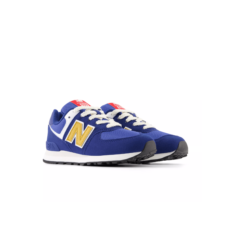 New Balance FOOTWEAR New Balance 574 Blue/Yellow - Kid's Pre School