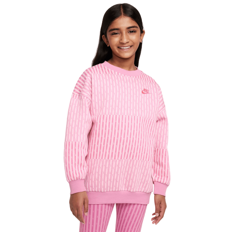 Nike APPAREL Nike Sportswear Club Fleece Oversized Sweatshirt - Big Kid's (Girls)