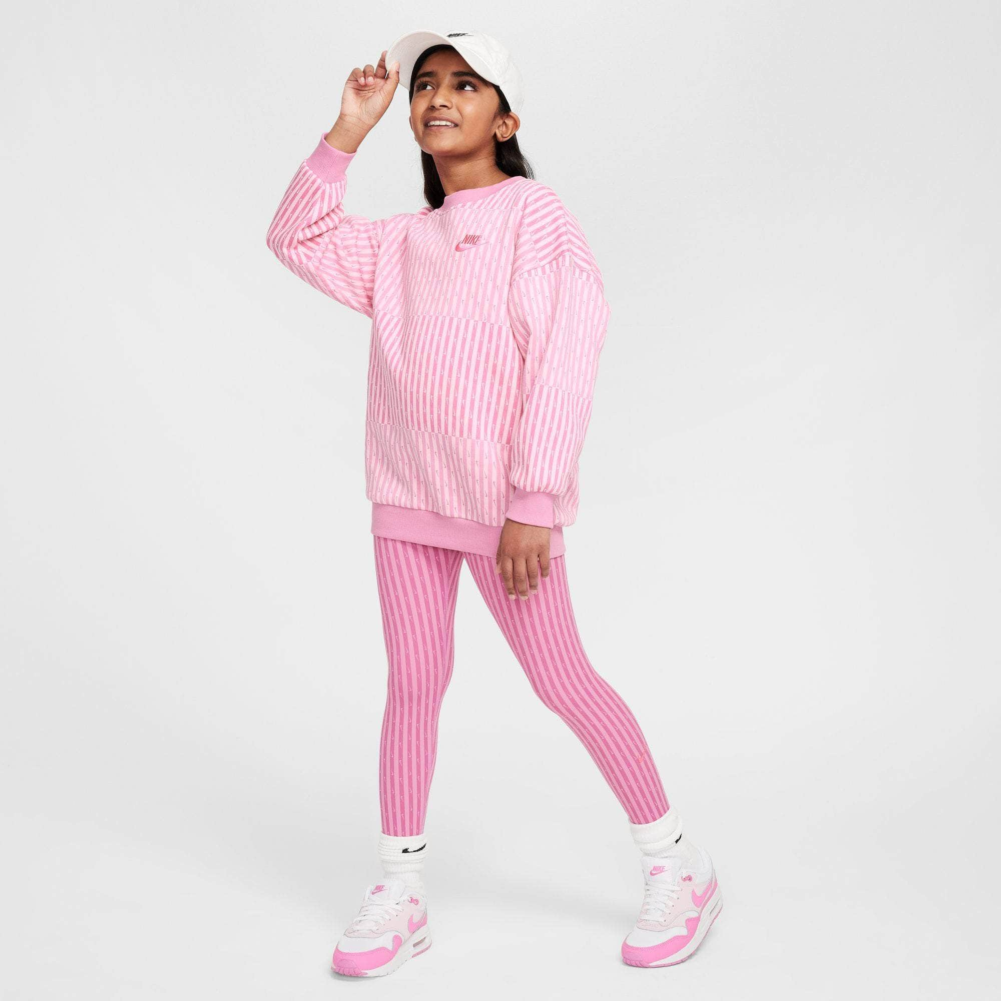 Nike APPAREL Nike Sportswear Club Fleece Oversized Sweatshirt - Big Kid's (Girls)