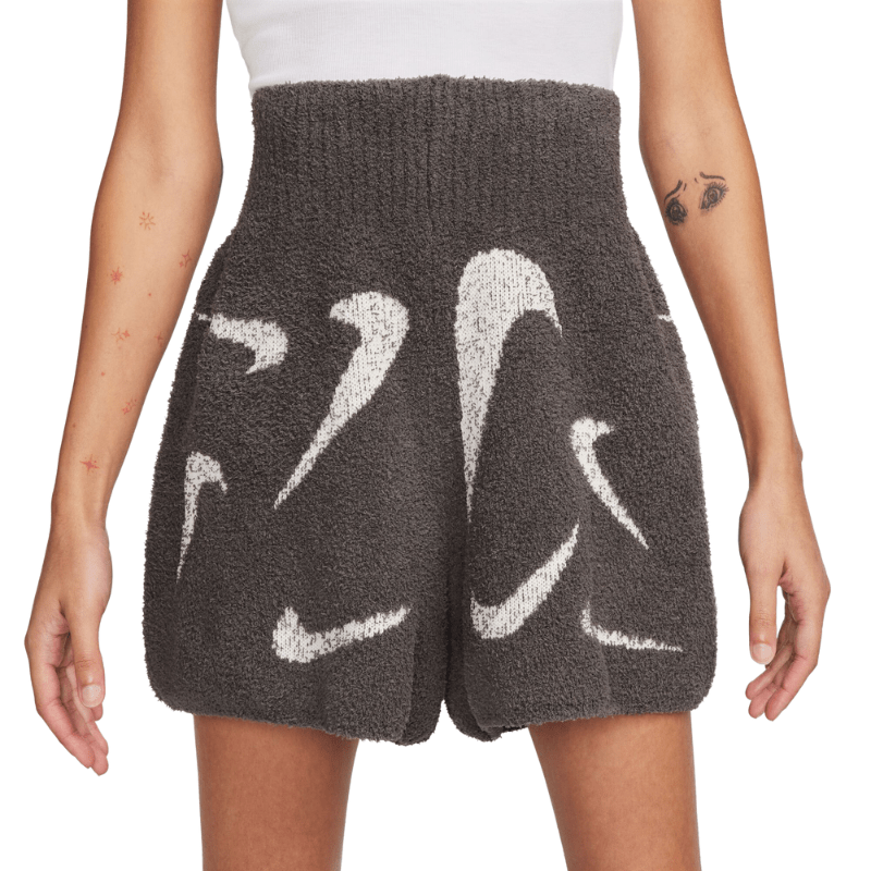 Nike Apparel Nike Sportswear Phoenix Cozy Bouclé High-Waisted Slim 4" Knit Shorts - Women's