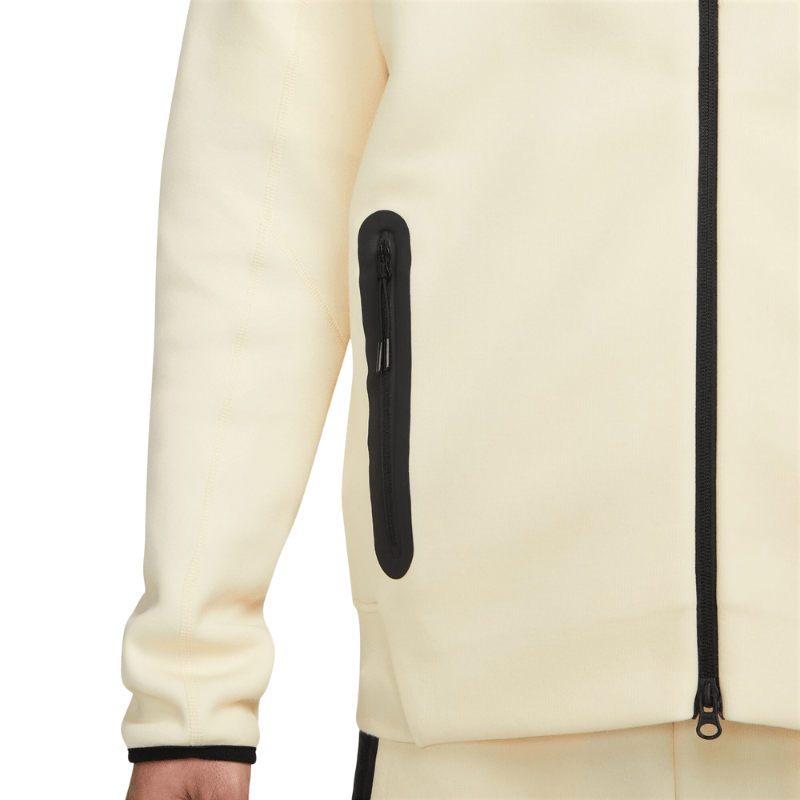 Nike Tech Fleece full-zip hoodie in cream