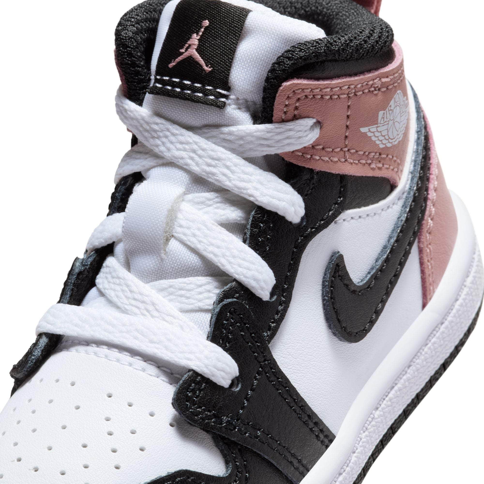 Nike FOOTWEAR Air Jordan 1 Mid "White Rust Pink Black" - Toddler