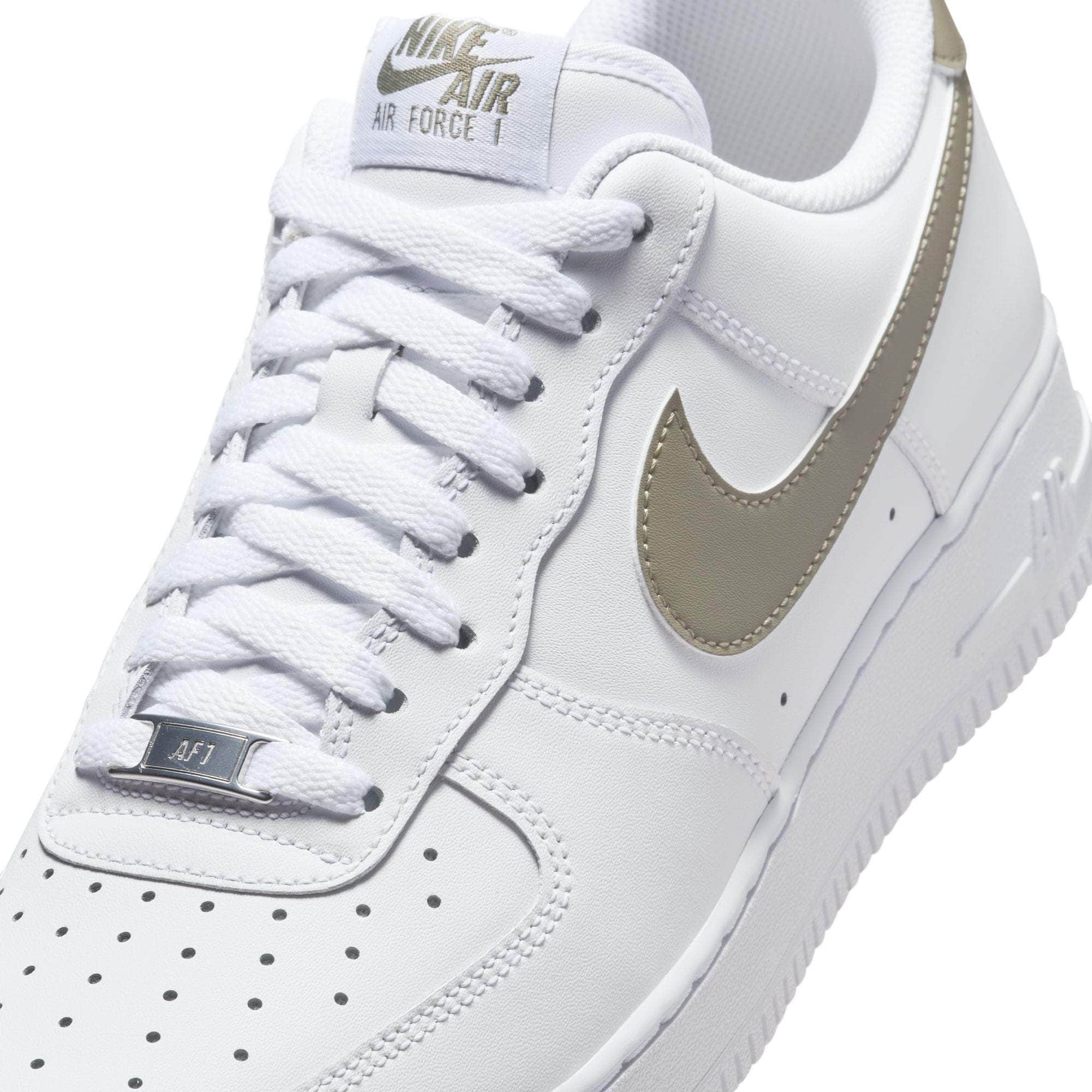 white grey gold air force 1