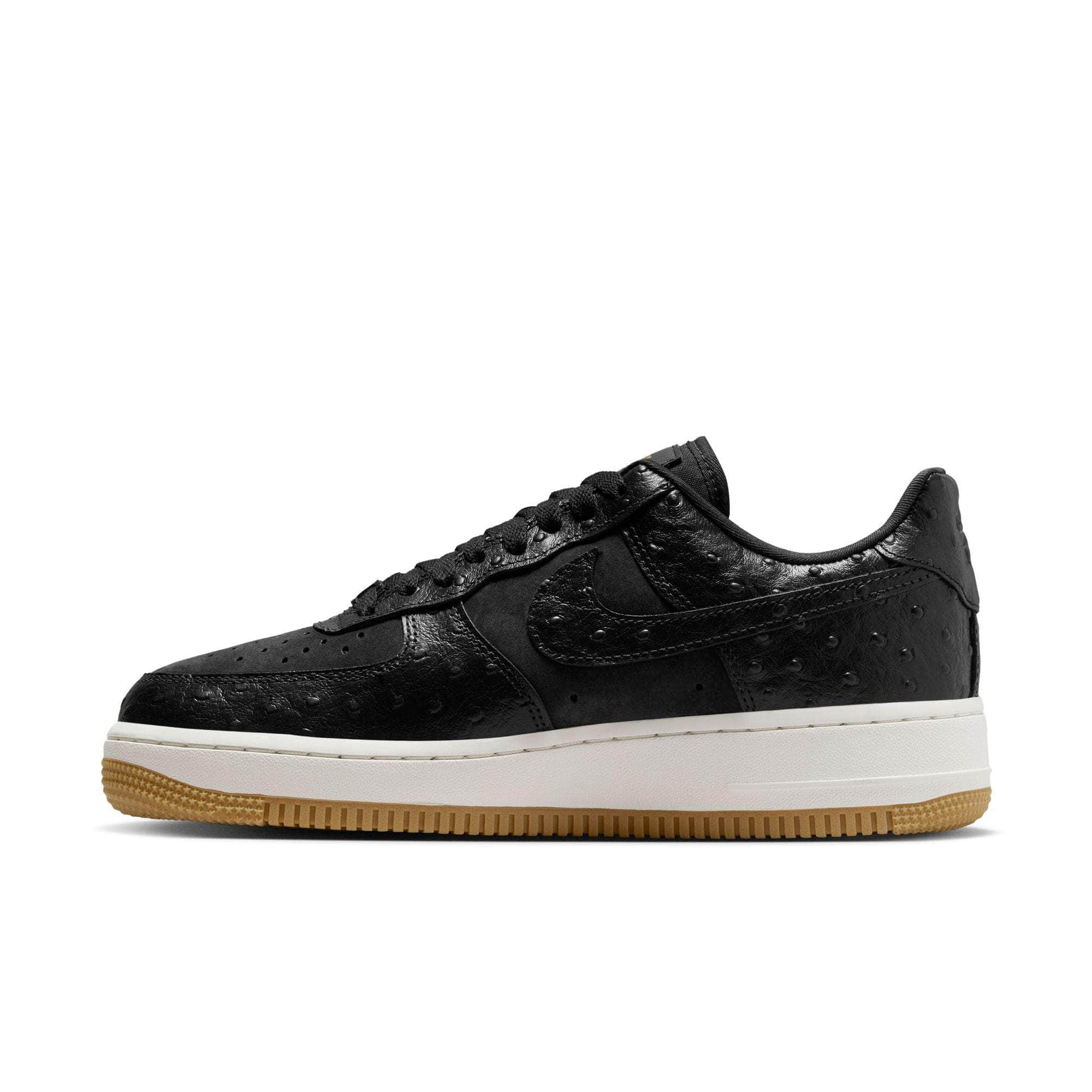 Nike air force 1 shops black leather women's