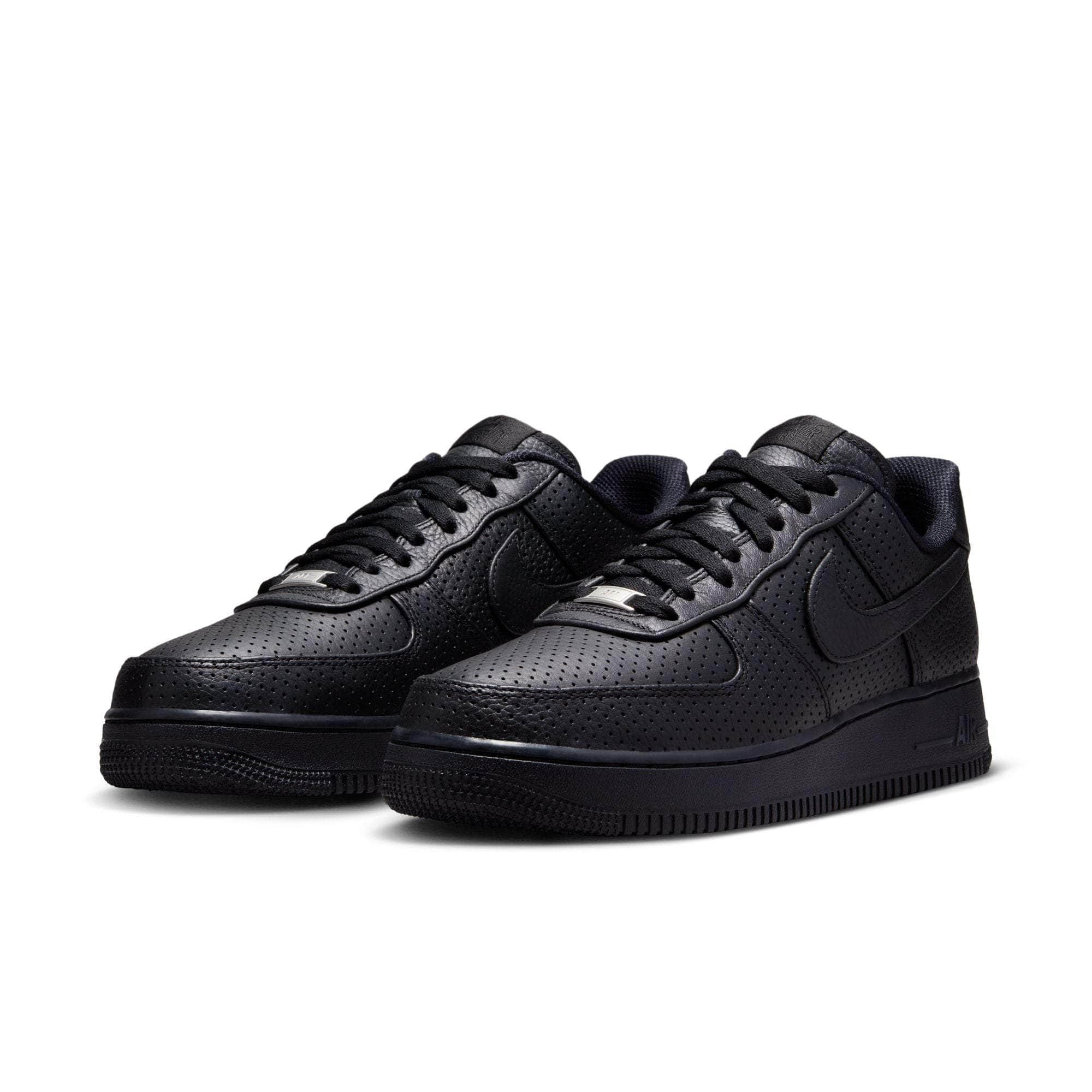 Nike Footwear Nike Air Force 1 Low SP "Triple Black Perforated" - Men's