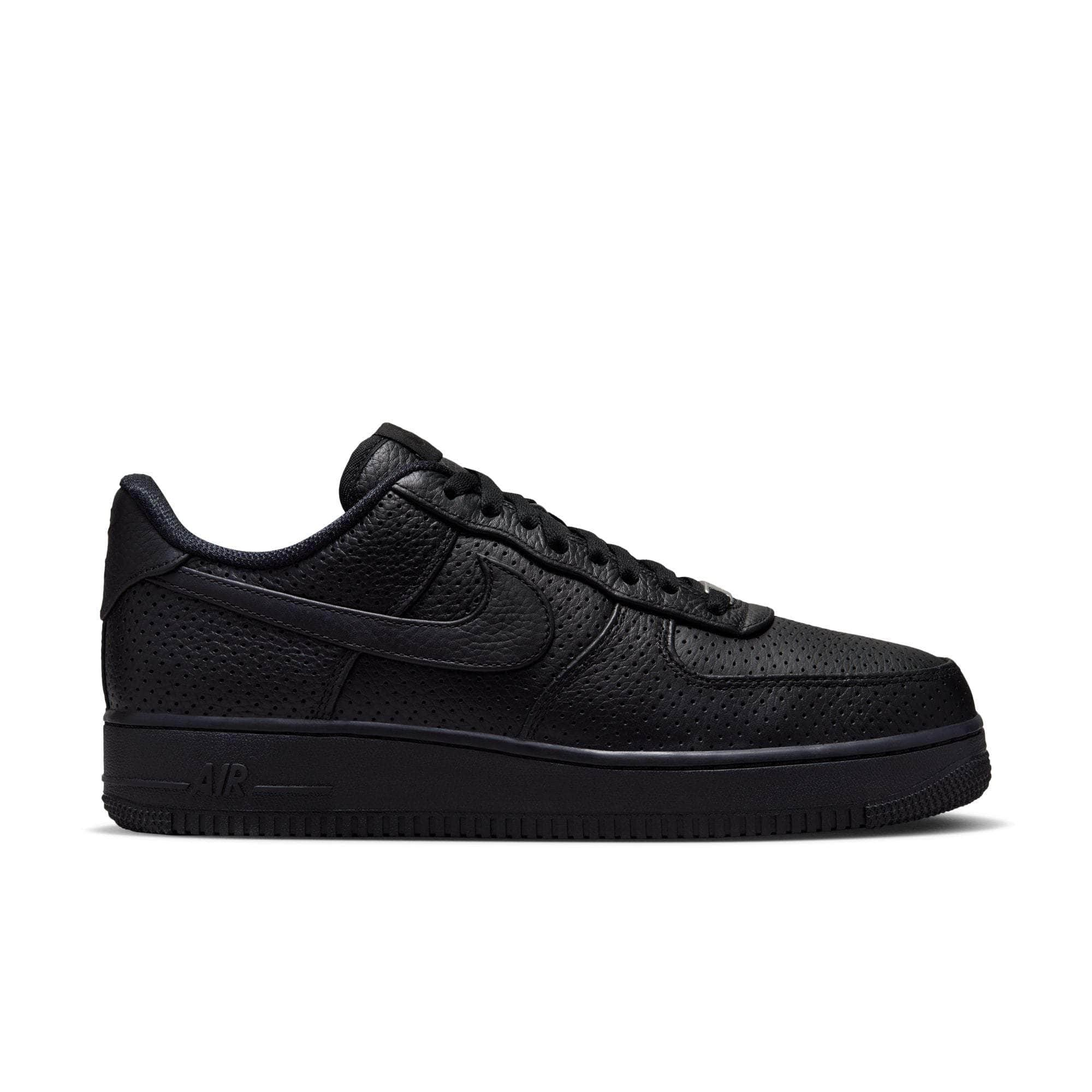 Nike Footwear Nike Air Force 1 Low SP "Triple Black Perforated" - Men's