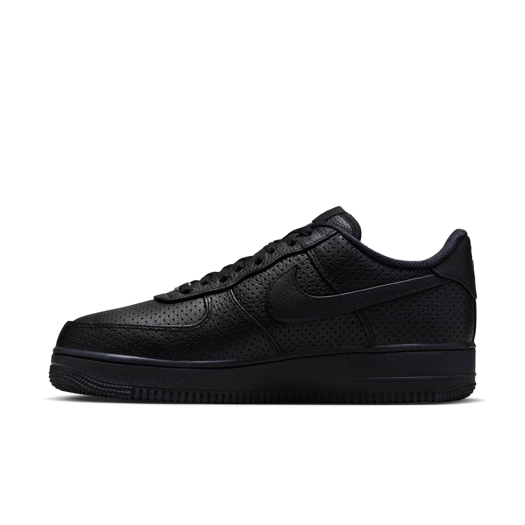 Nike Footwear Nike Air Force 1 Low SP "Triple Black Perforated" - Men's