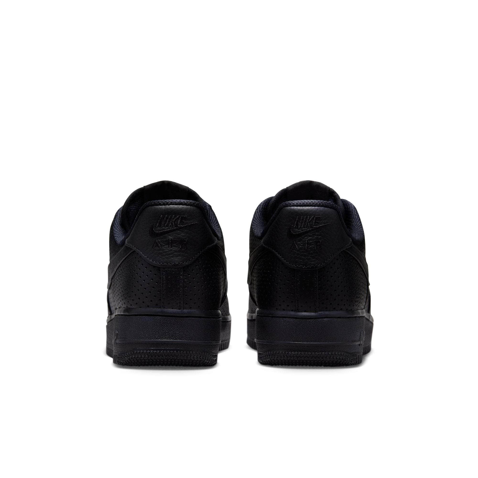 Nike Footwear Nike Air Force 1 Low SP "Triple Black Perforated" - Men's