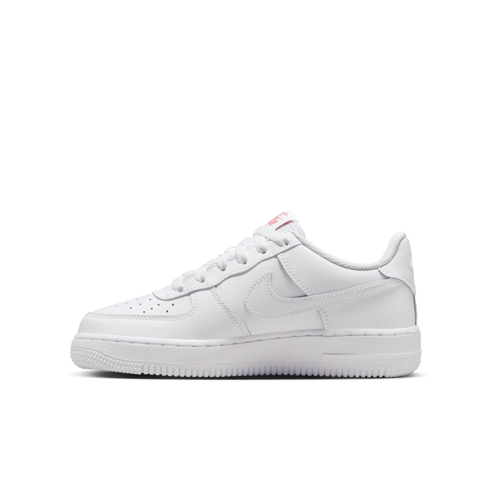 Nike Footwear Nike Air Force 1 Low "White Rainbow Lace Swoosh" - Boy's Grade School