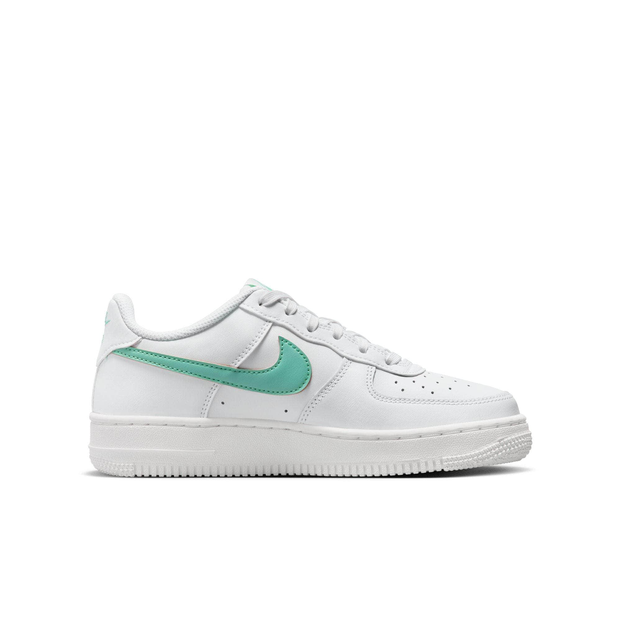 nike FOOTWEAR Nike Air Force 1 " White Emerald Rise" - Boy's GS