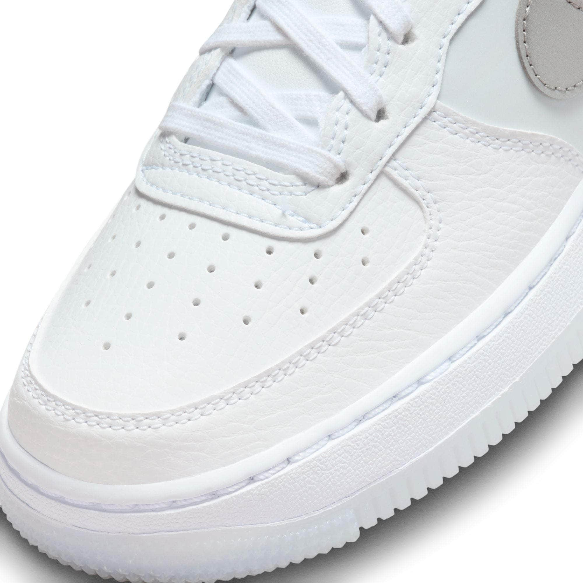 Nike FOOTWEAR Nike Air Force 1 "White & Football Grey" - Boy's Grade School