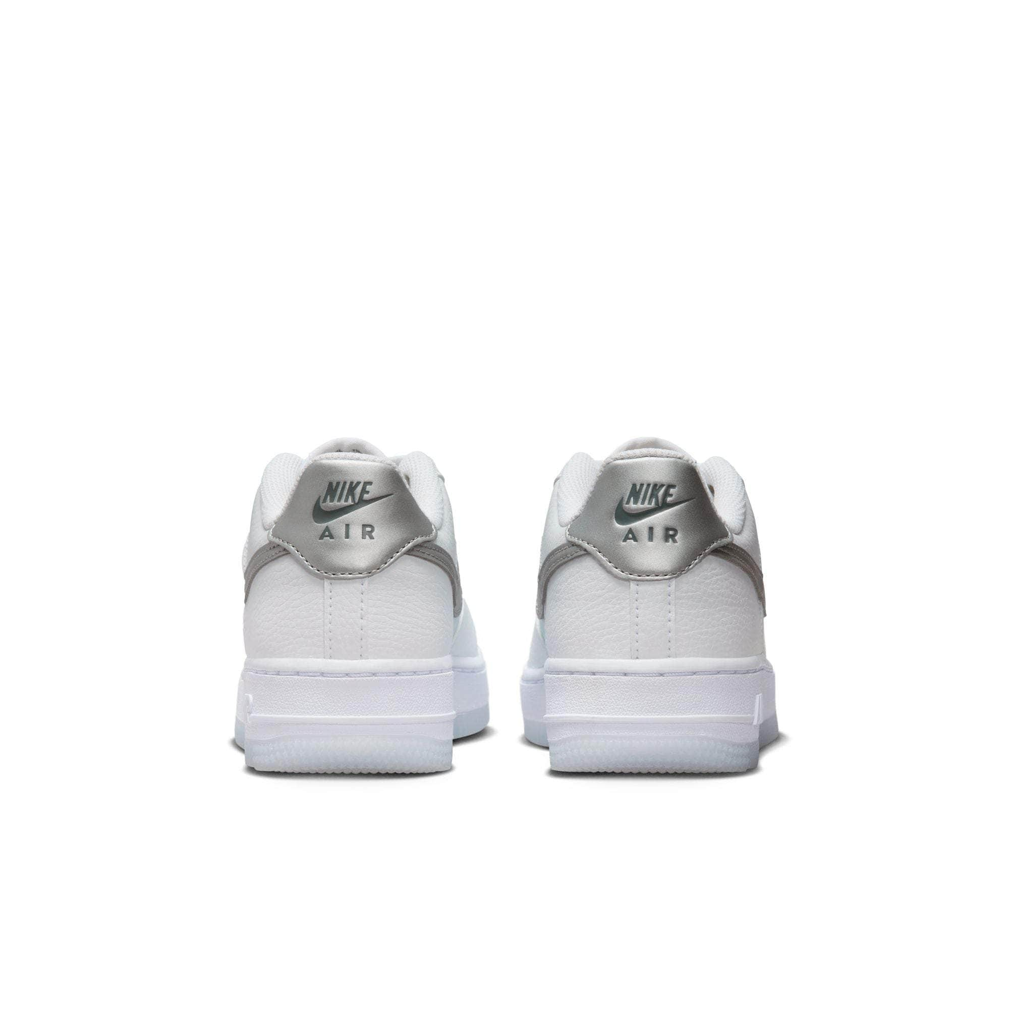 Nike FOOTWEAR Nike Air Force 1 "White & Football Grey" - Boy's Grade School