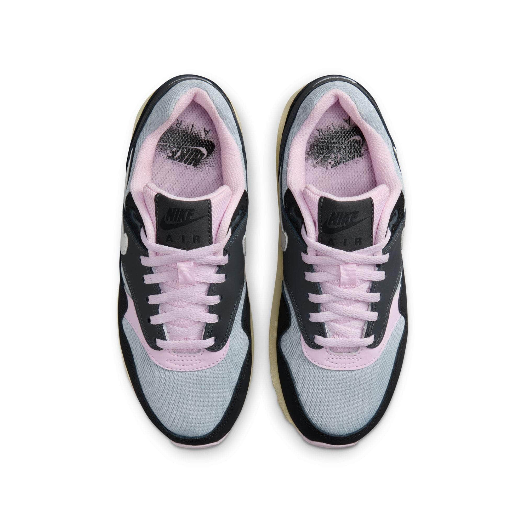 Nike FOOTWEAR Nike Air Max 1 "Black Anthracite pink Foam" - Boy's Grade School