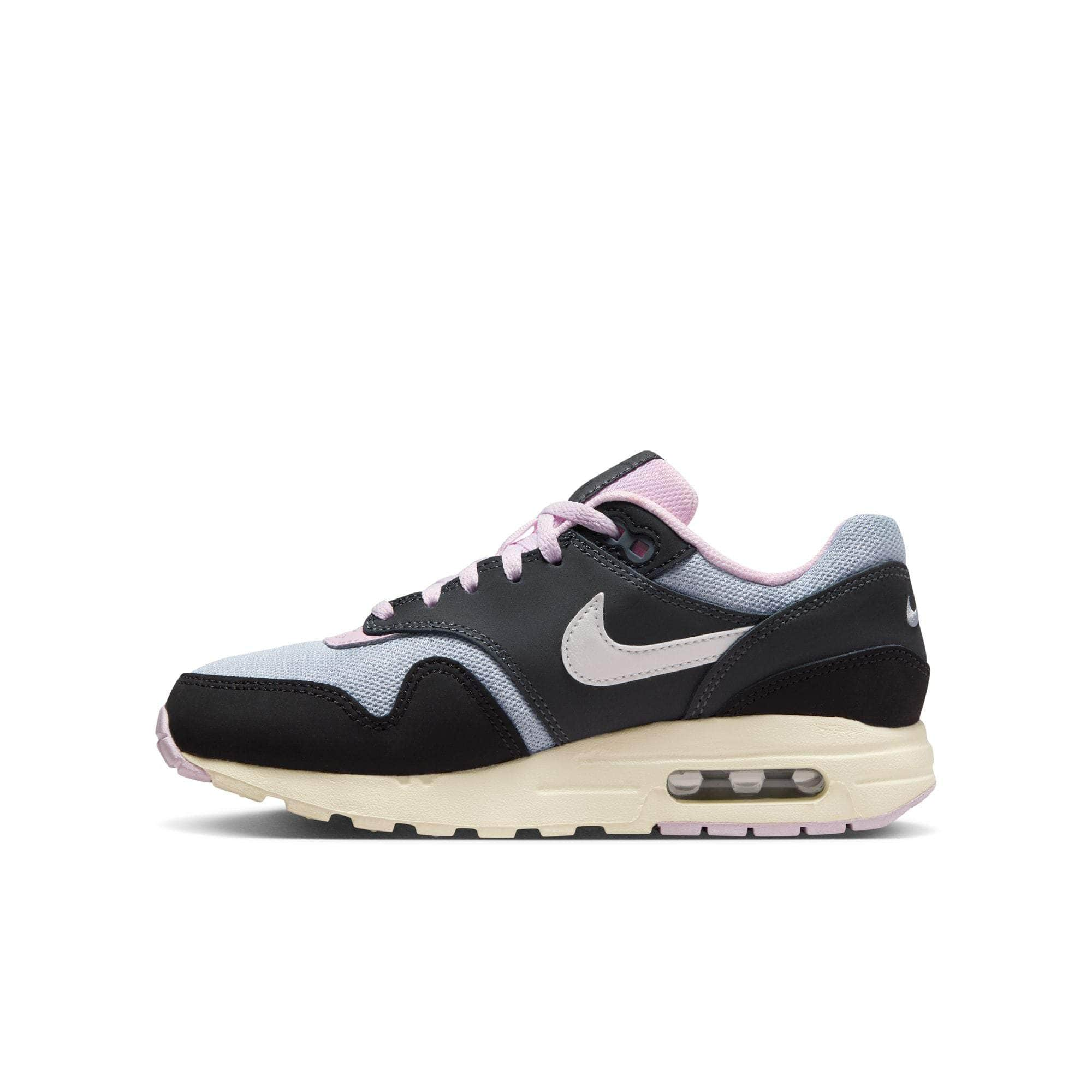 Nike FOOTWEAR Nike Air Max 1 "Black Anthracite pink Foam" - Boy's Grade School