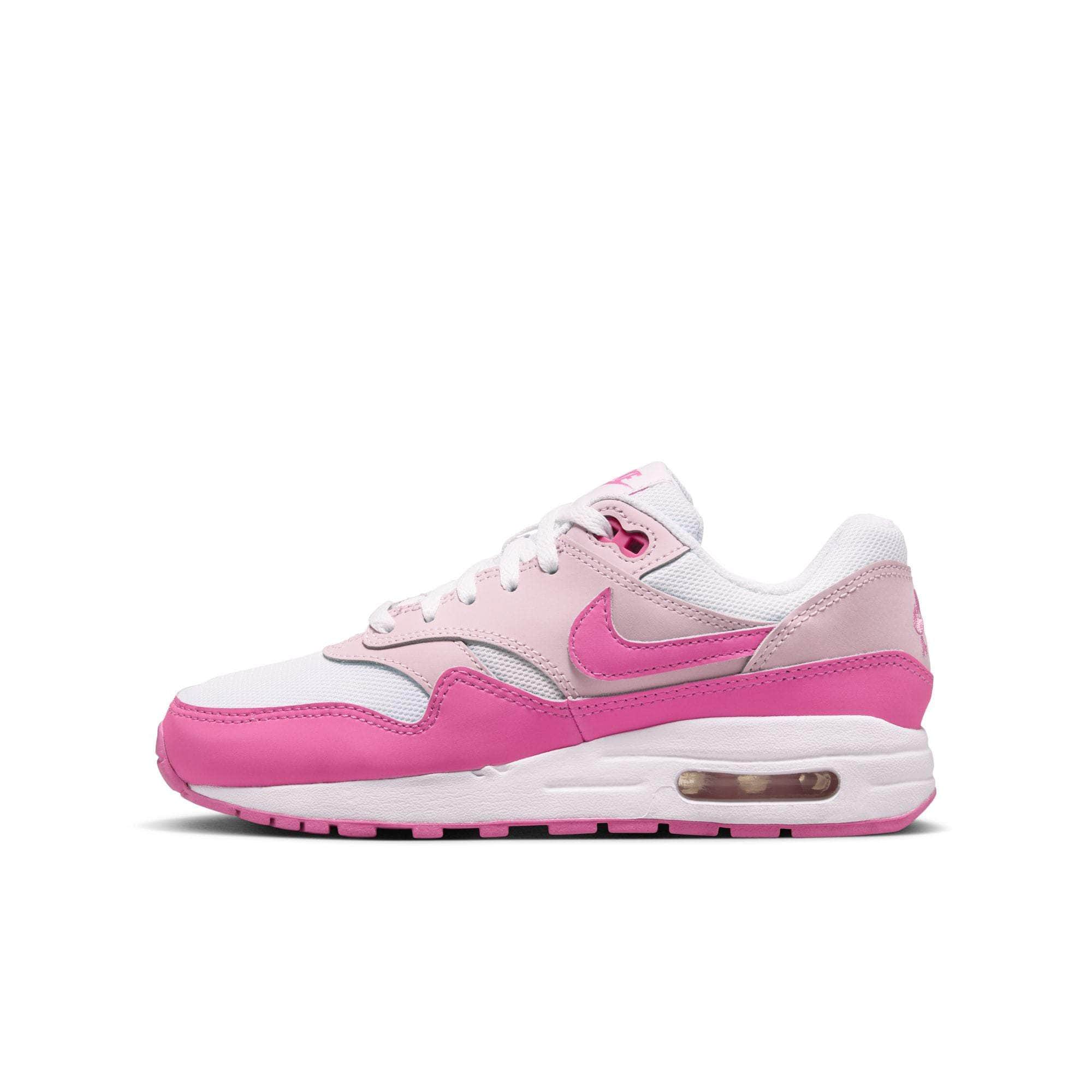 Nike Footwear Nike Air Max 1 "White Pink Foam" - Boy's GS