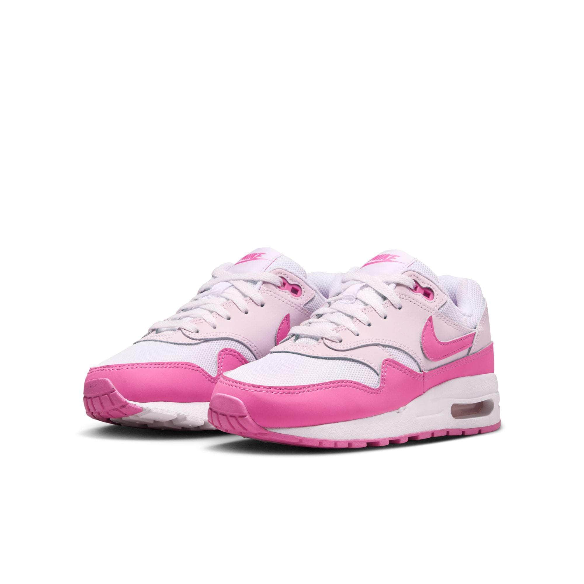 Nike Footwear Nike Air Max 1 "White Pink Foam" - Boy's GS