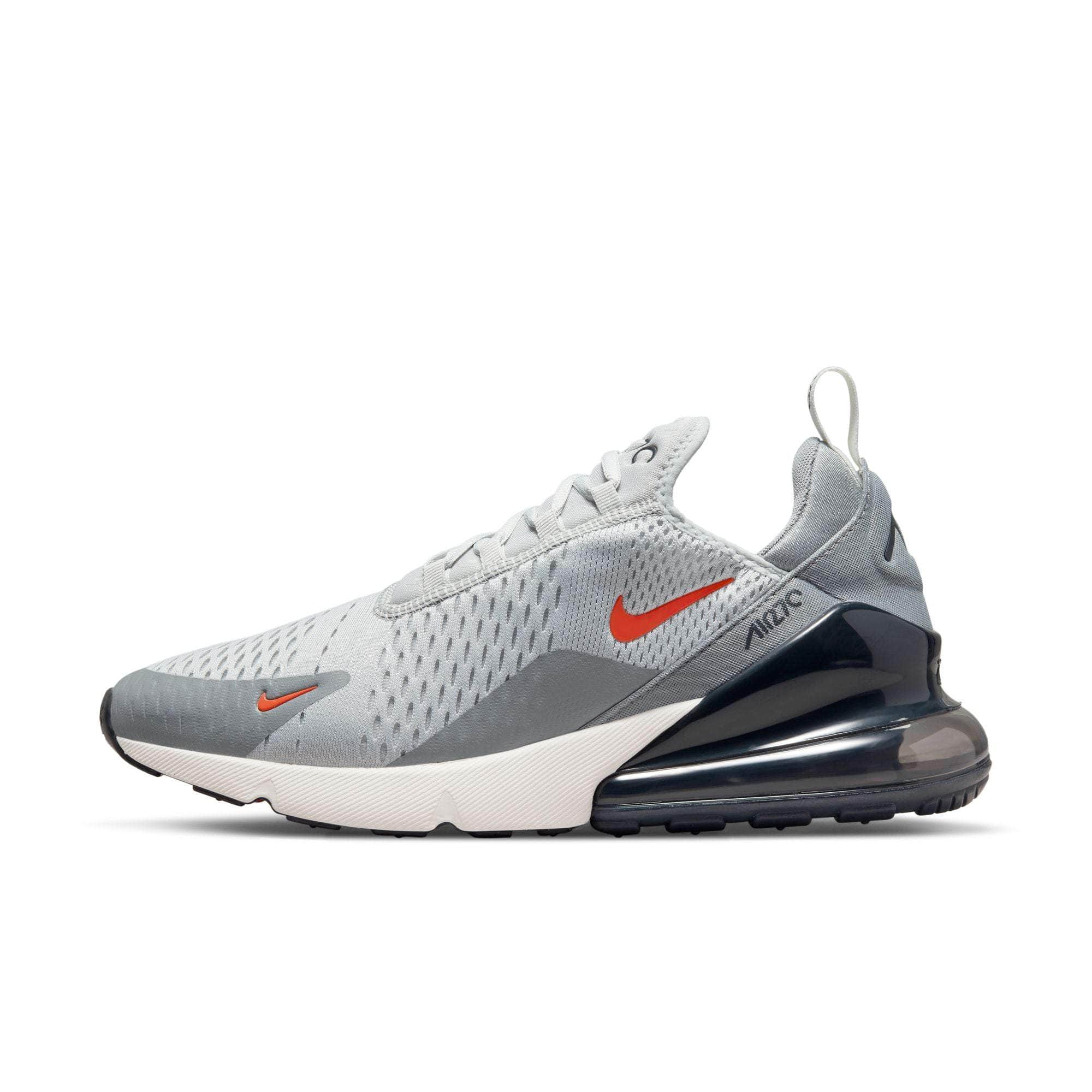 nike 270 men's white and orange