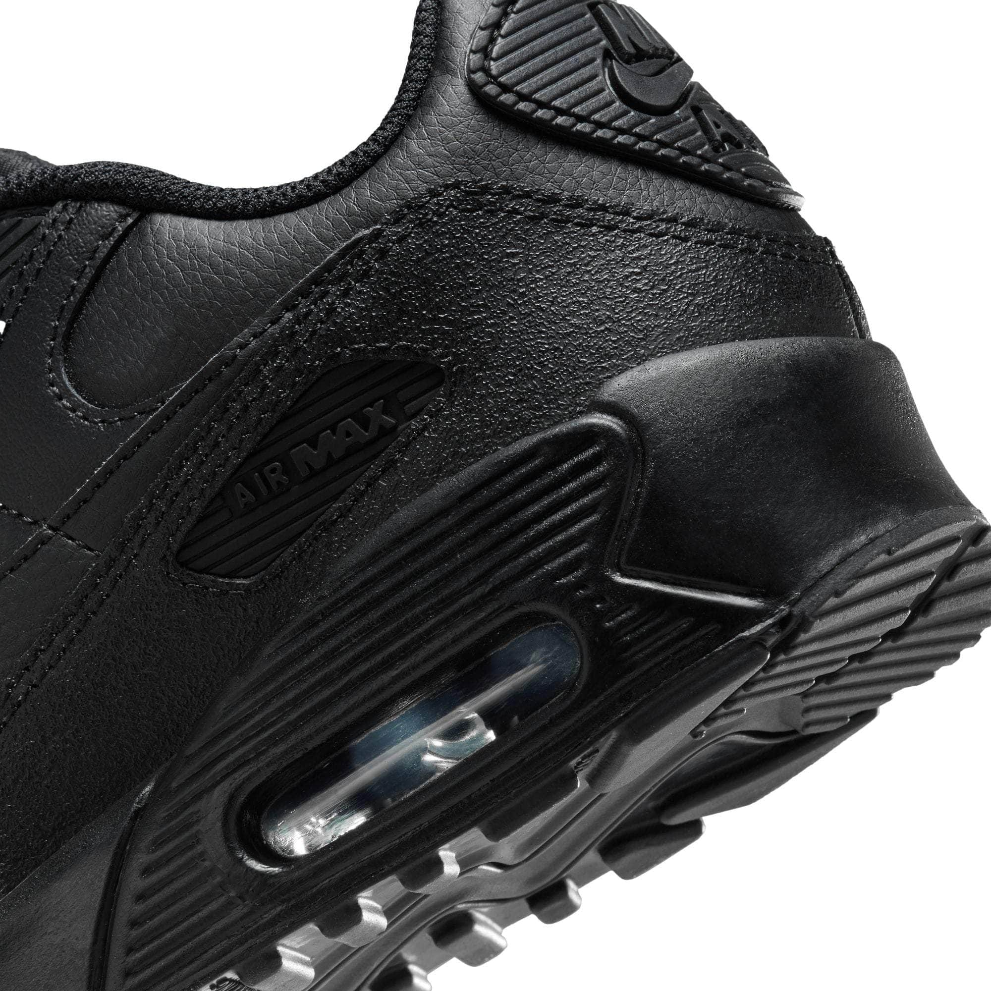 Nike FOOTWEAR Nike Air Max 90 "Triple Black" - Boy's GS