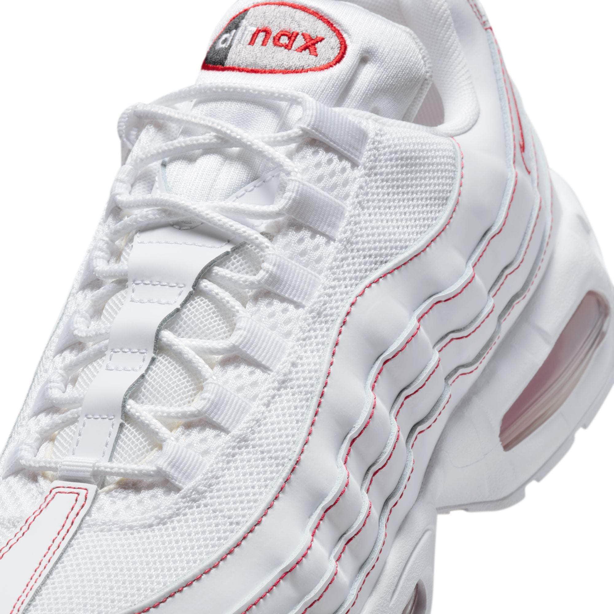 Nike FOOTWEAR Nike Air Max 95 OG "Big Bubble White University Red" - Men's