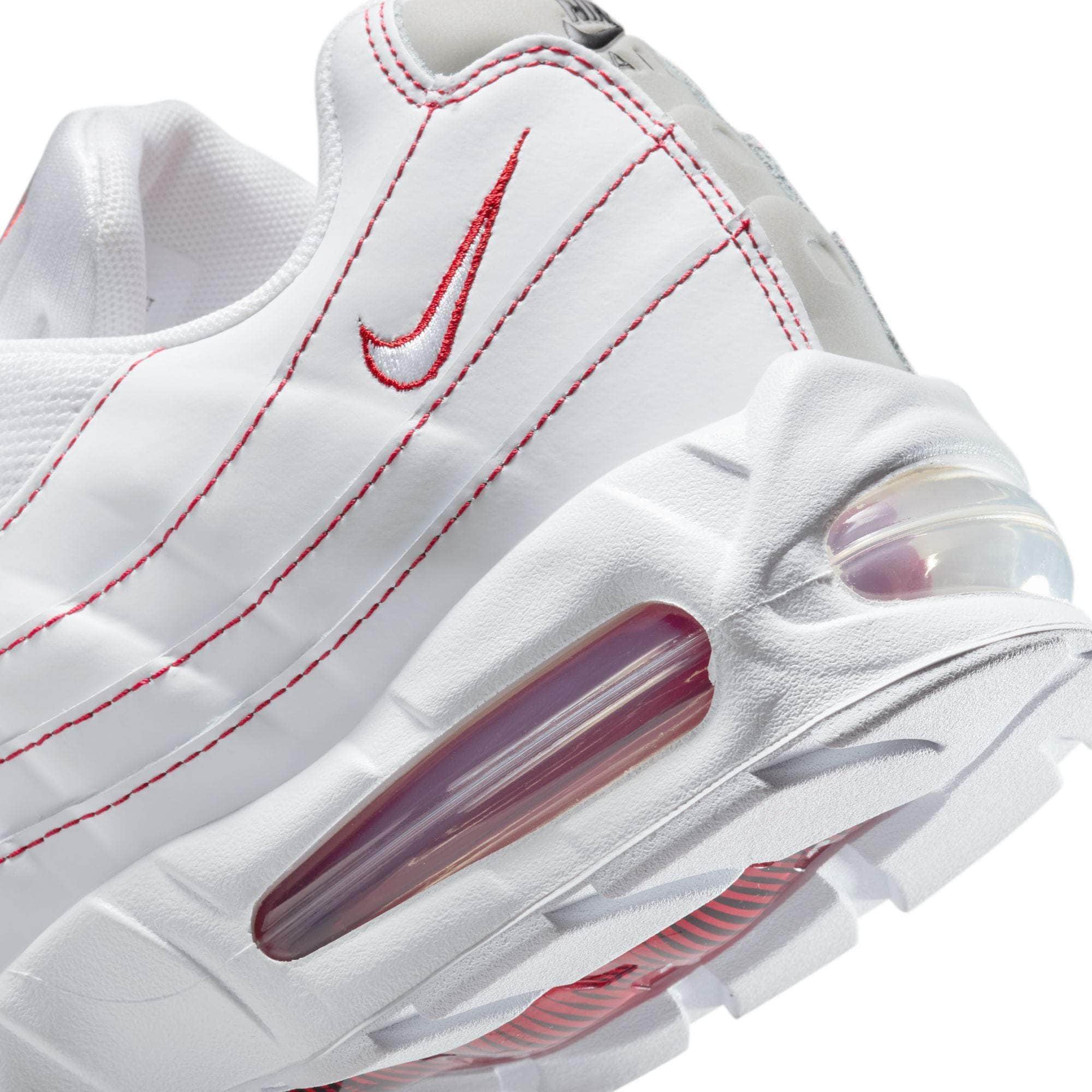 Nike FOOTWEAR Nike Air Max 95 OG "Big Bubble White University Red" - Men's