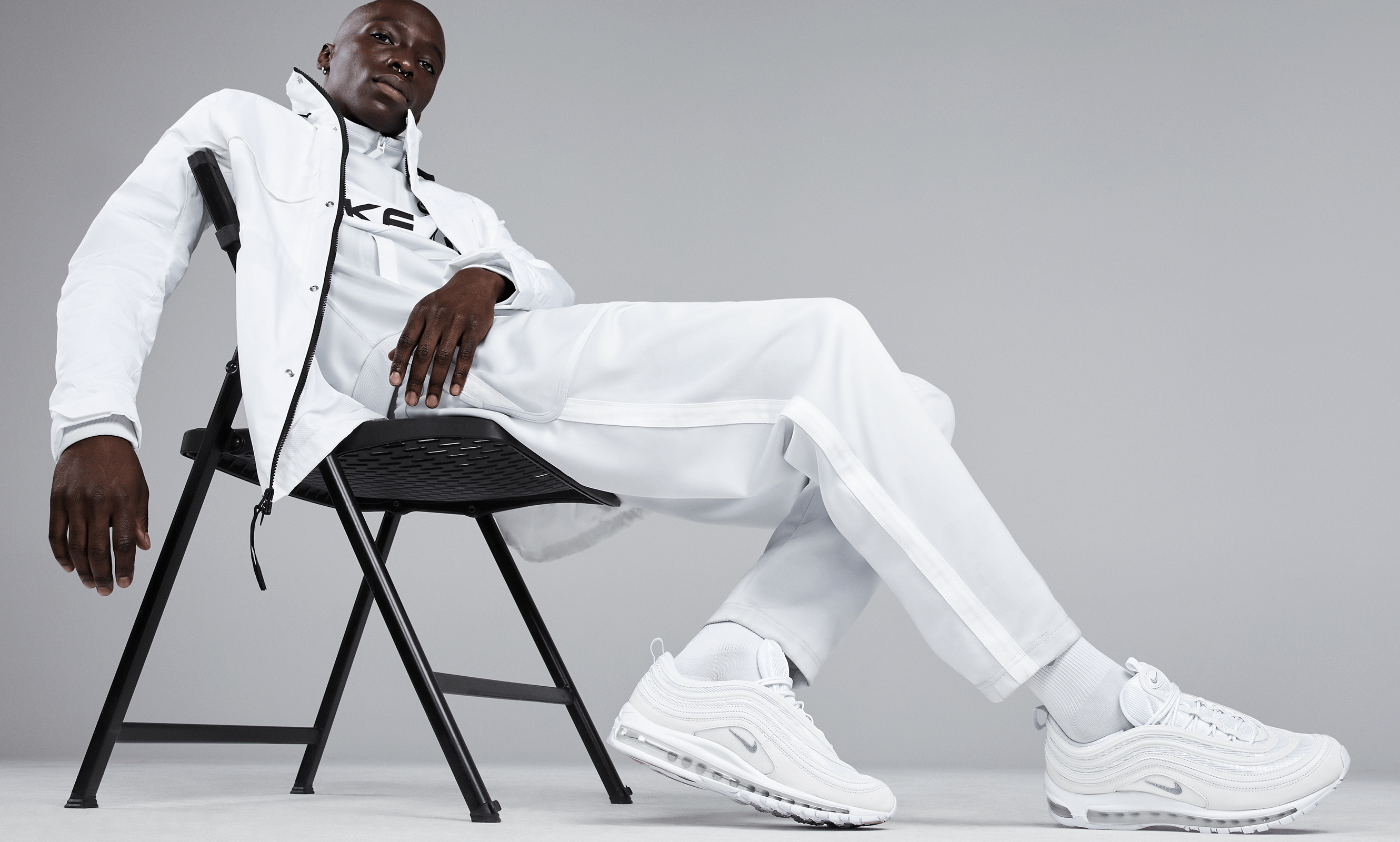 Air max 97 triple white mens deals